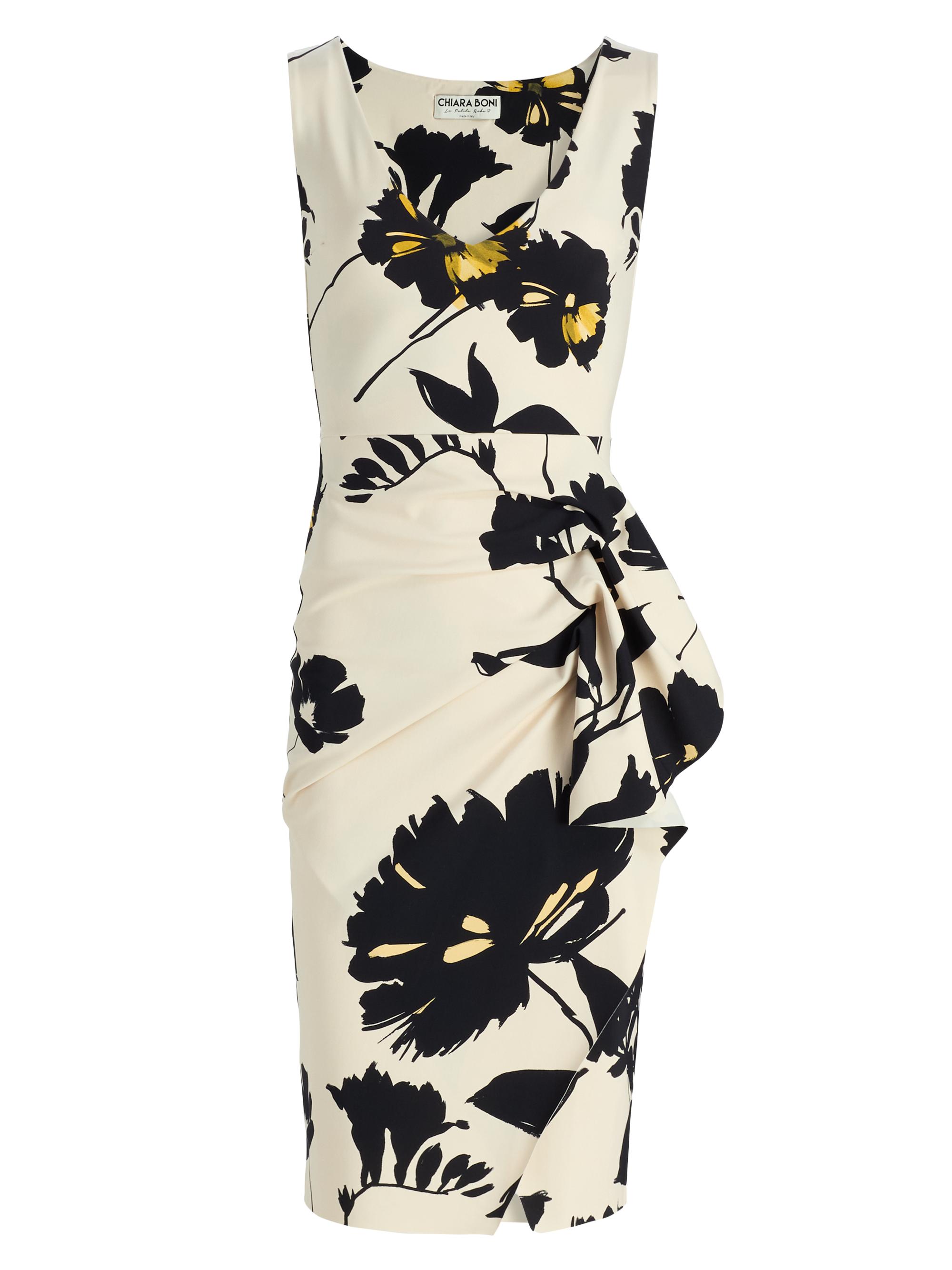 Chiara Boni La Petite Robe Women's Ayaan Floral Side Ruffle Cocktail Dress - Ava