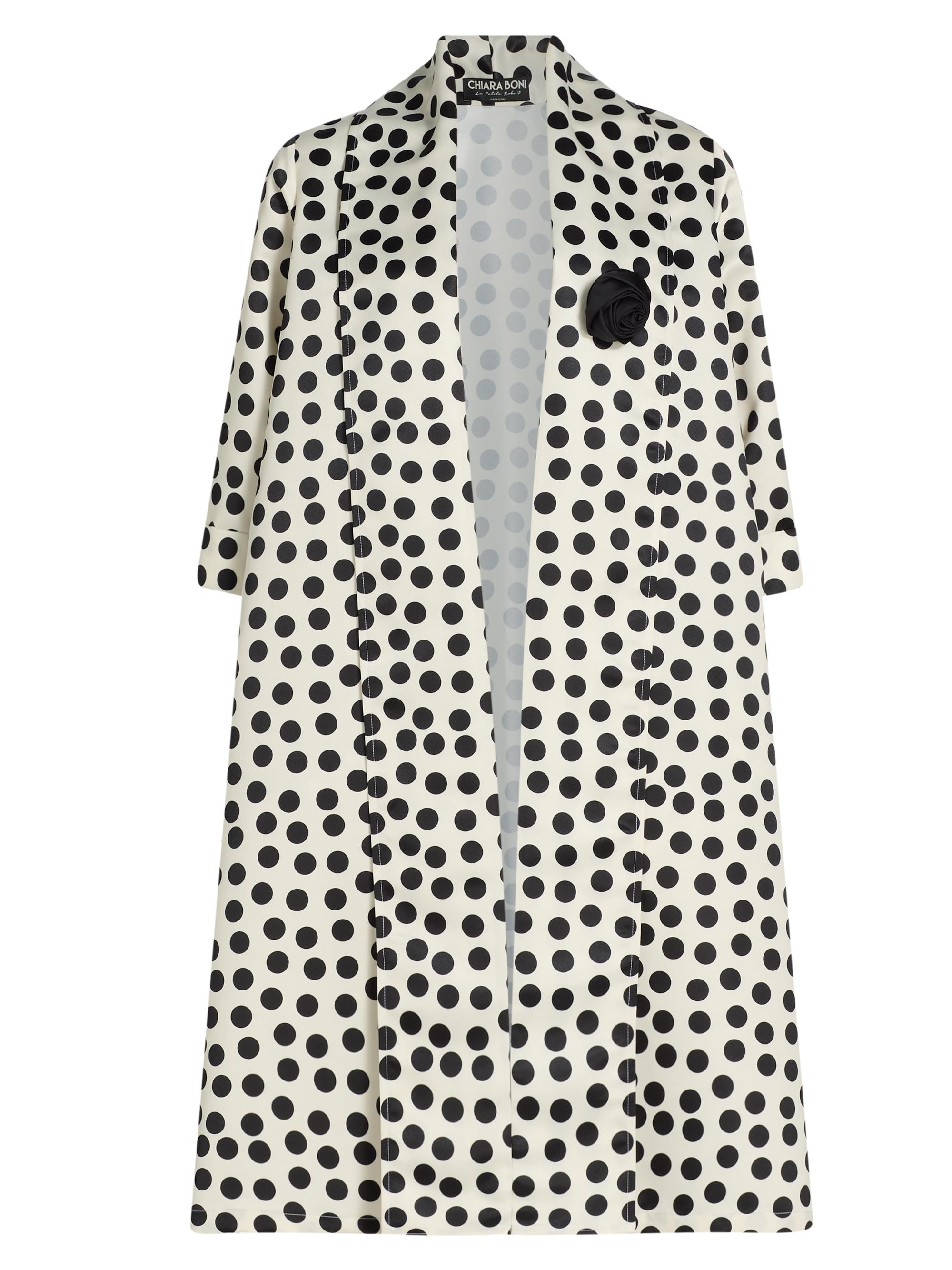 Chiara Boni La Petite Robe Women's Nanami Rose Appliqué Coat - Bette White