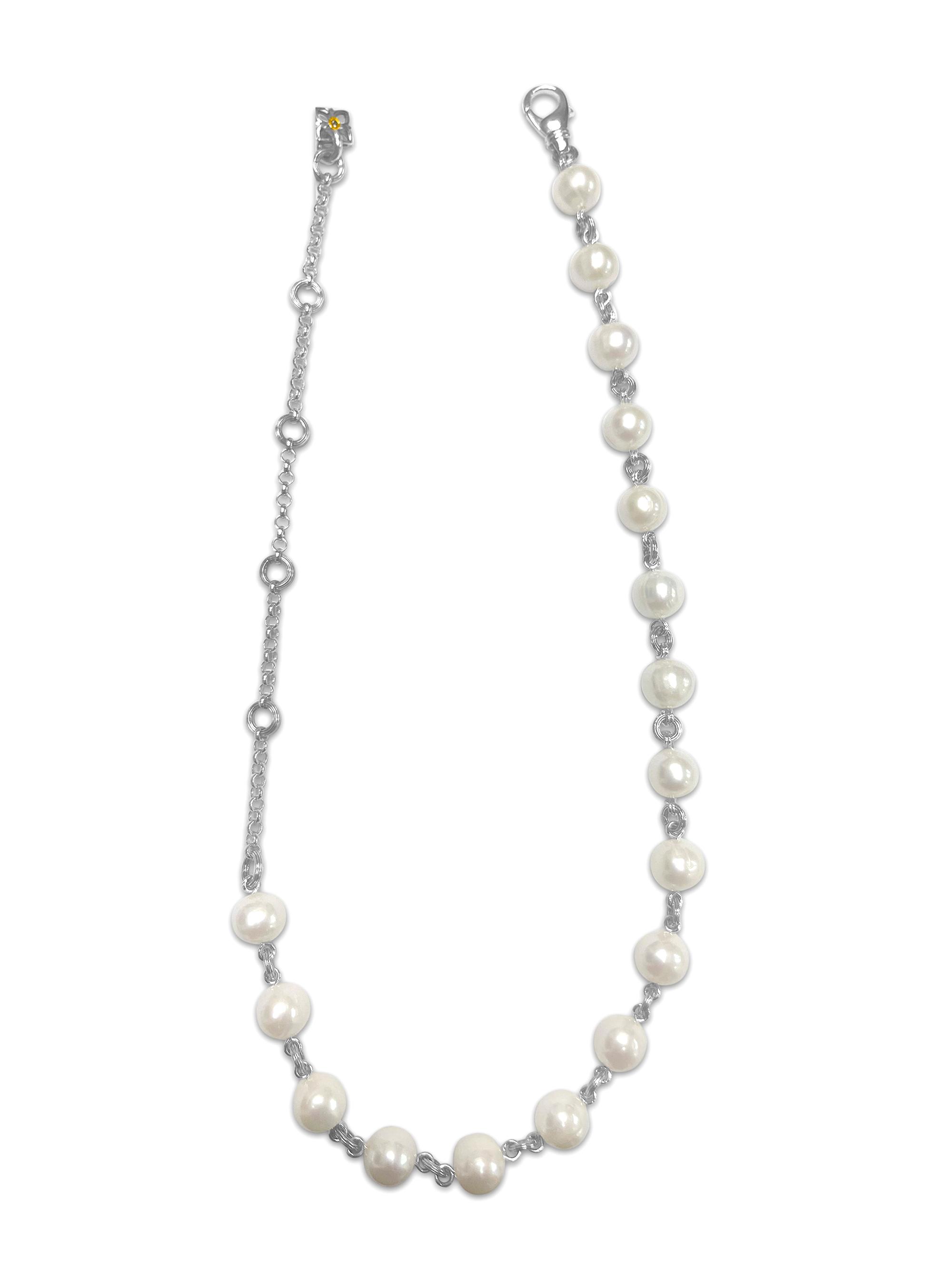 Stephen Dweck Women's Pearlicious Sterling Silver & 9MM Cultured Pearl Necklace - Silver