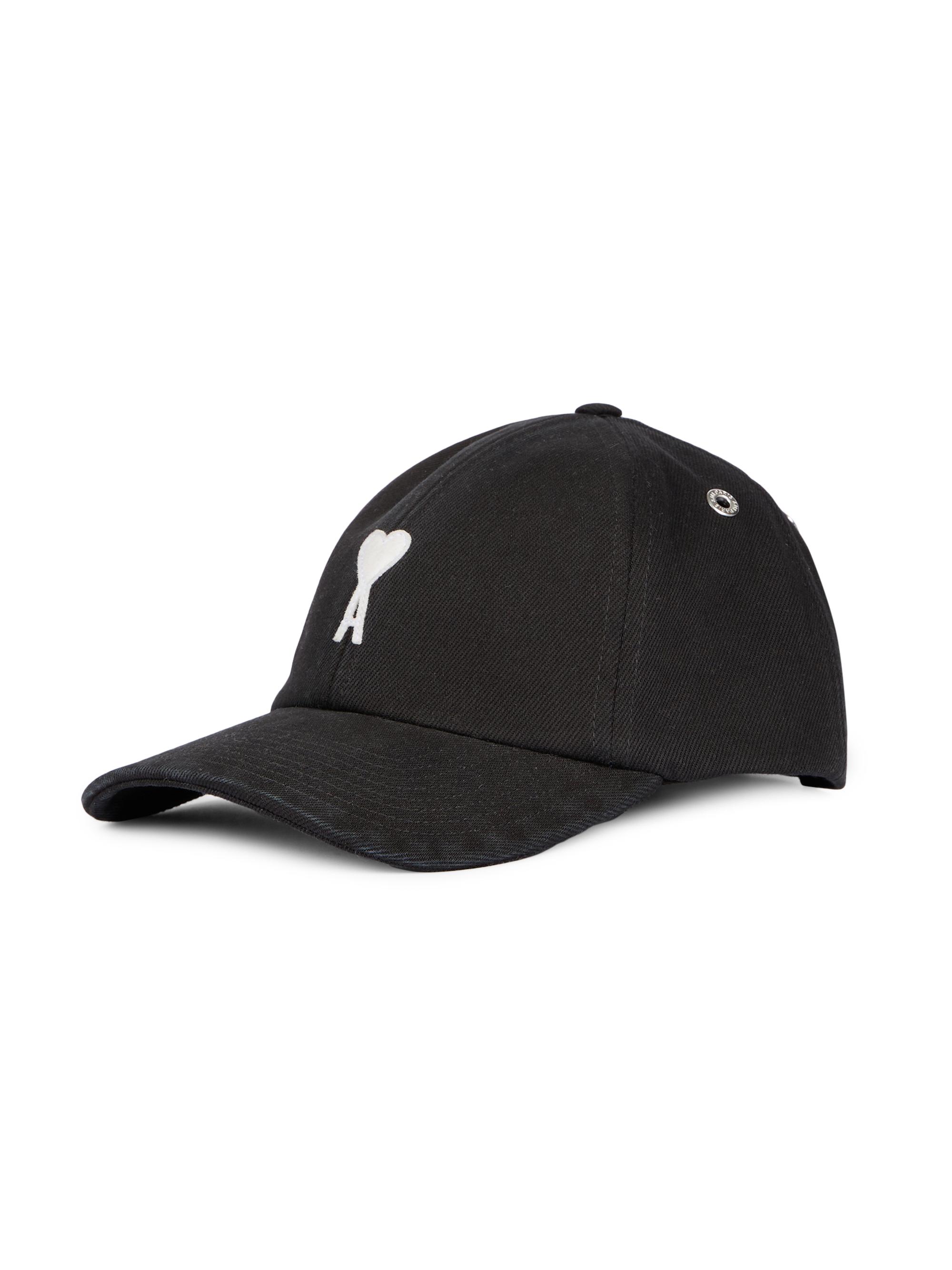AMI Paris Men's Felt Ami de Coeur Baseball Cap - Noir