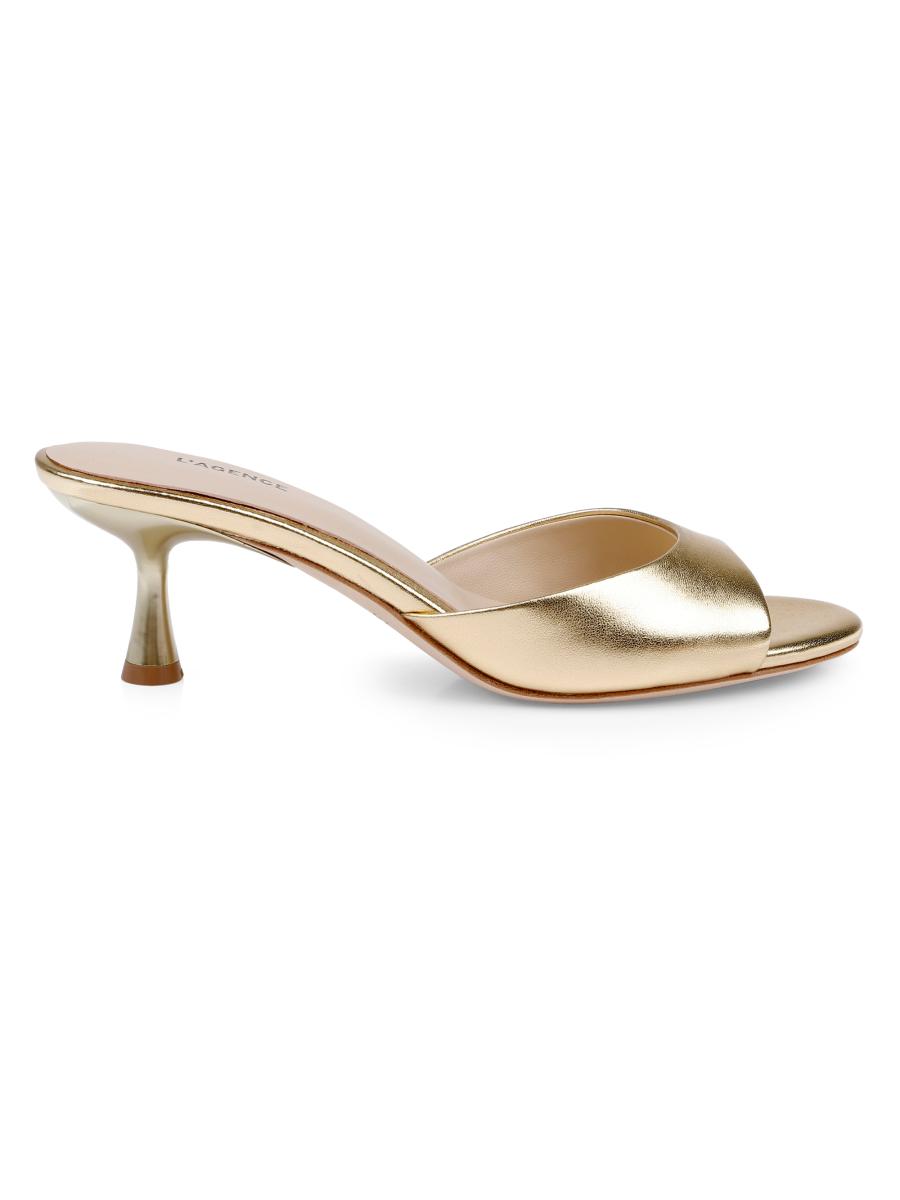 L'AGENCE Arleen 55MM Leather Sandals | Saks Fifth Avenue