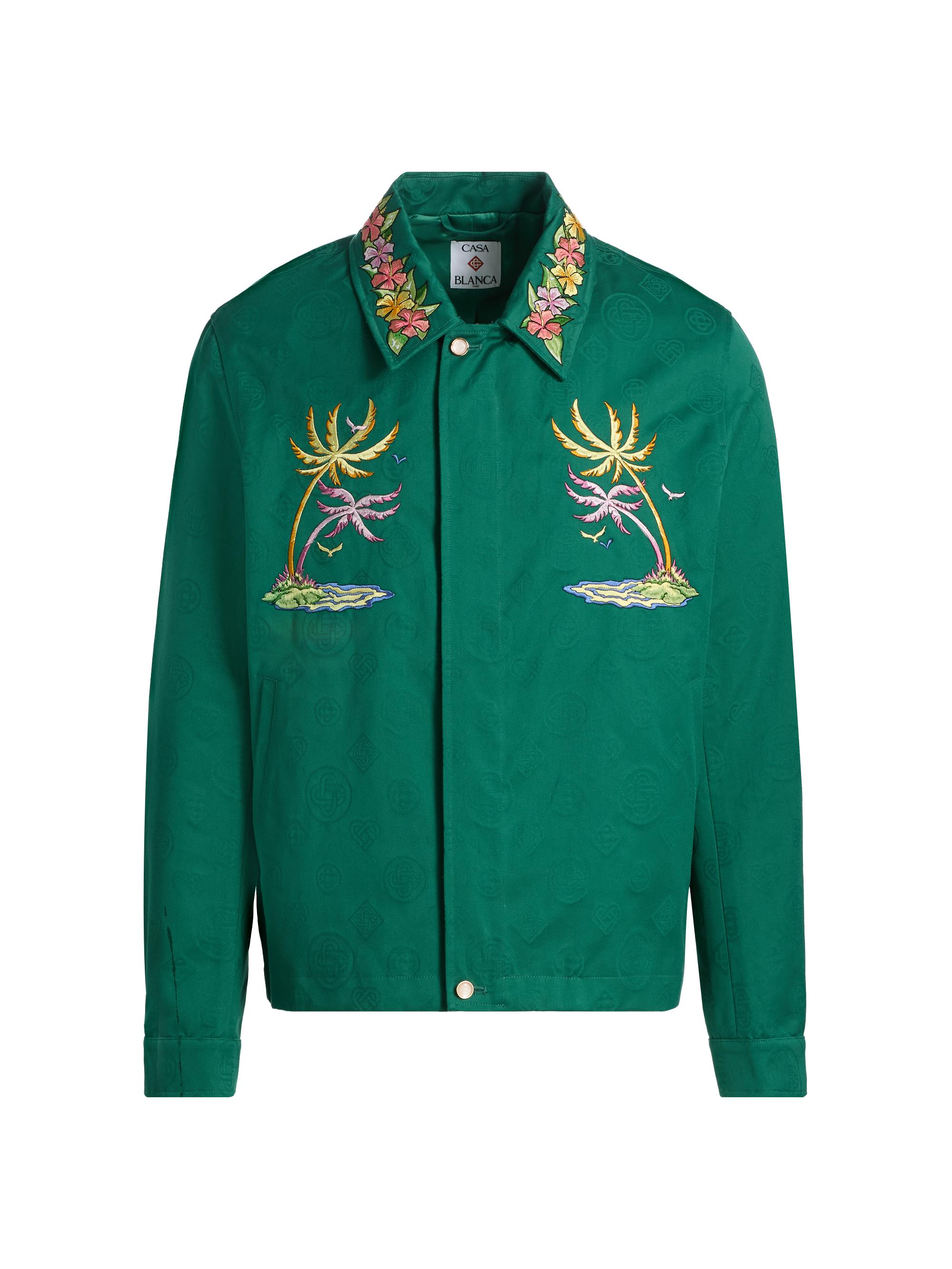 Casablanca Men's Diamond Monogram Jacquard Jacket - Cotton