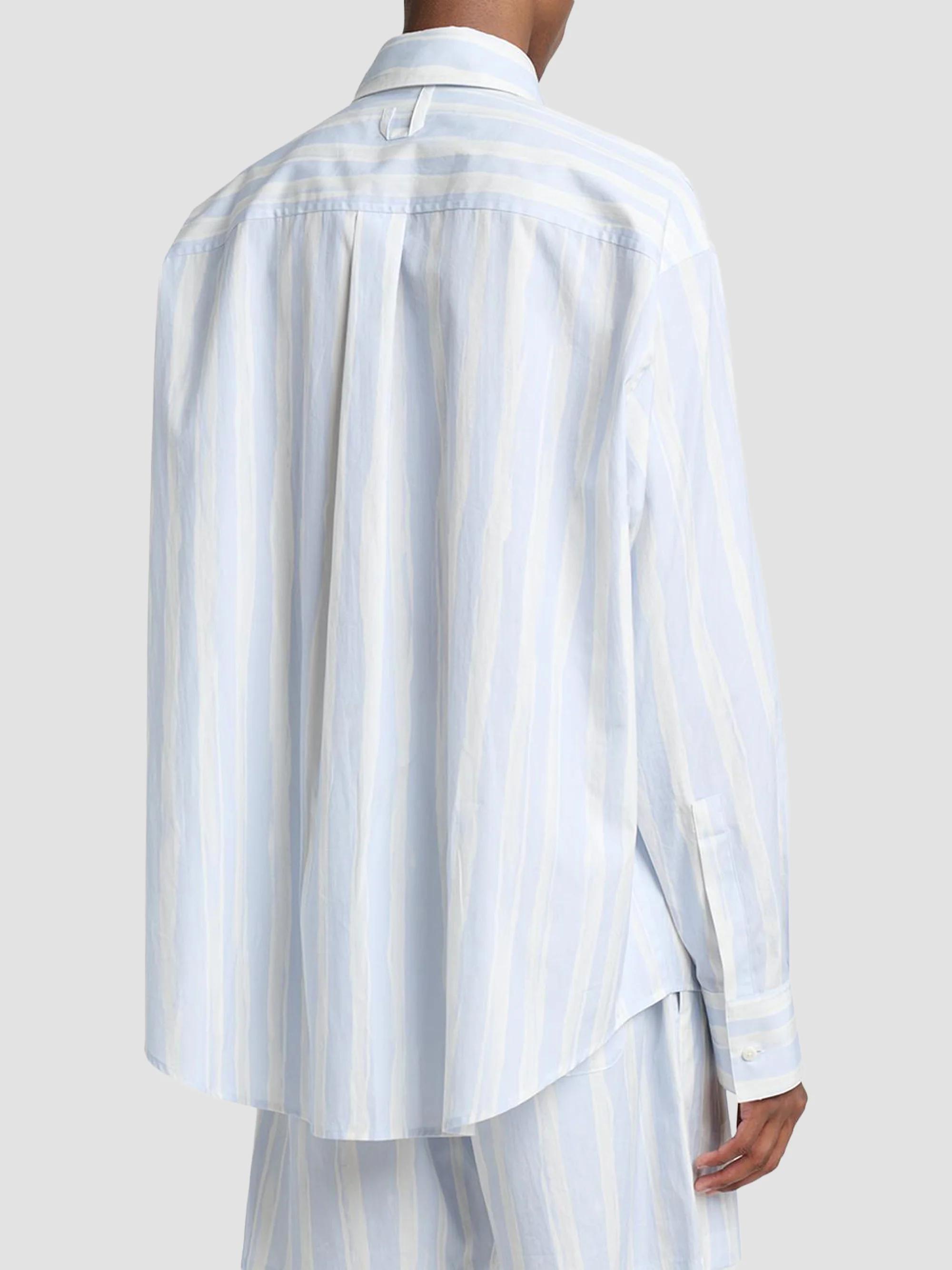 Jacquemus Wave Stripe Cotton Shirt | Saks Fifth Avenue