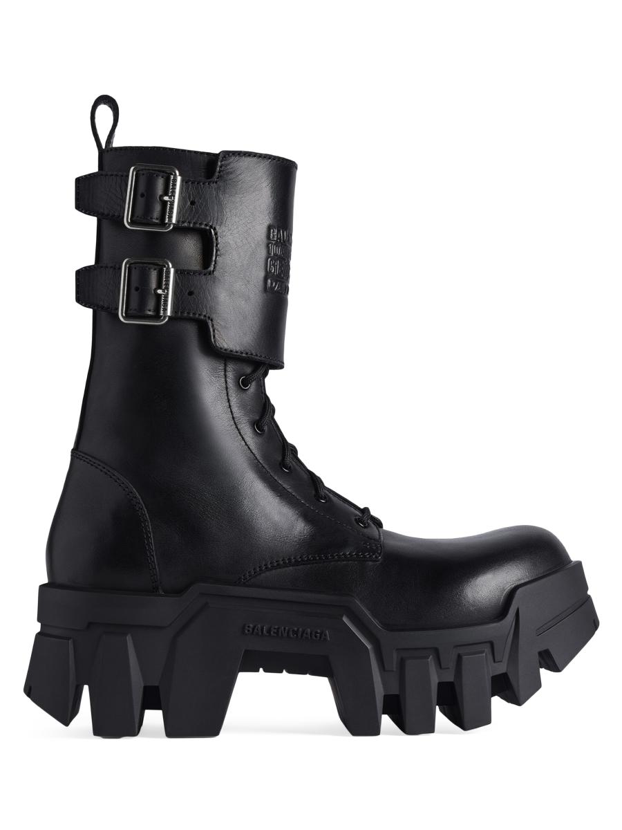 Balenciaga Bulldozer Combat Lace-Up Boots | Saks Fifth Avenue