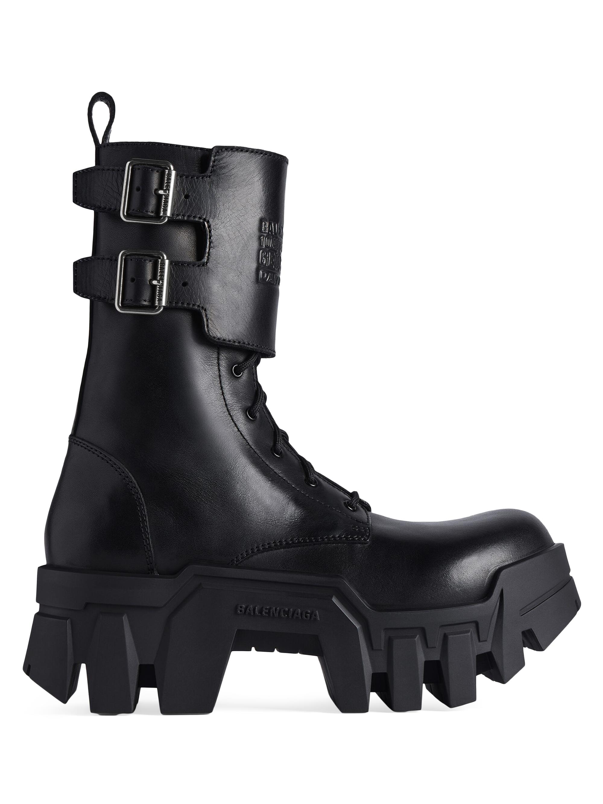 Balenciaga Bulldozer Lace-Up Boots | Saks Fifth Avenue