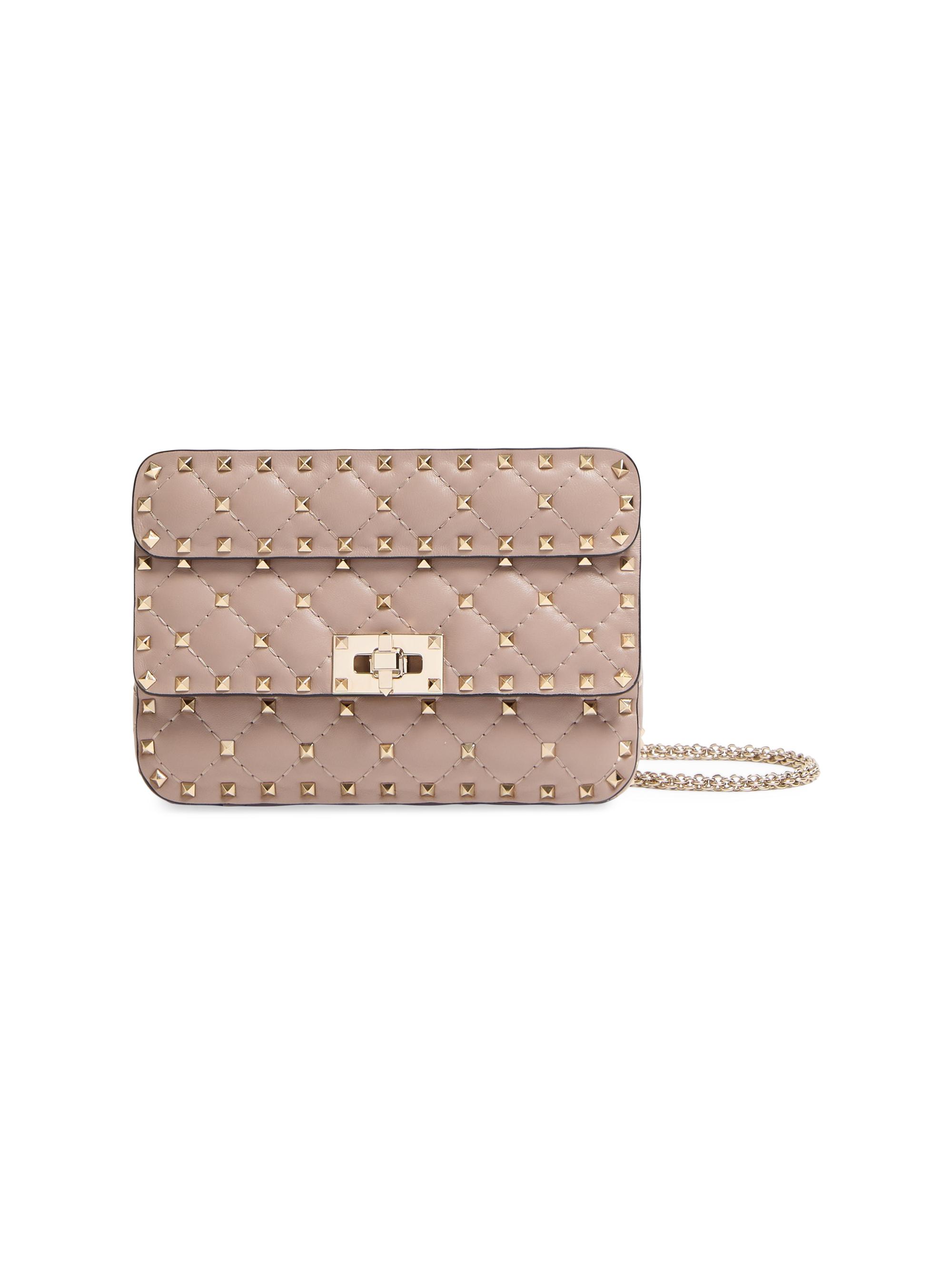 Valentino Garavani Women's  Nappa Rockstud Spike Crossbody Bag - Pink