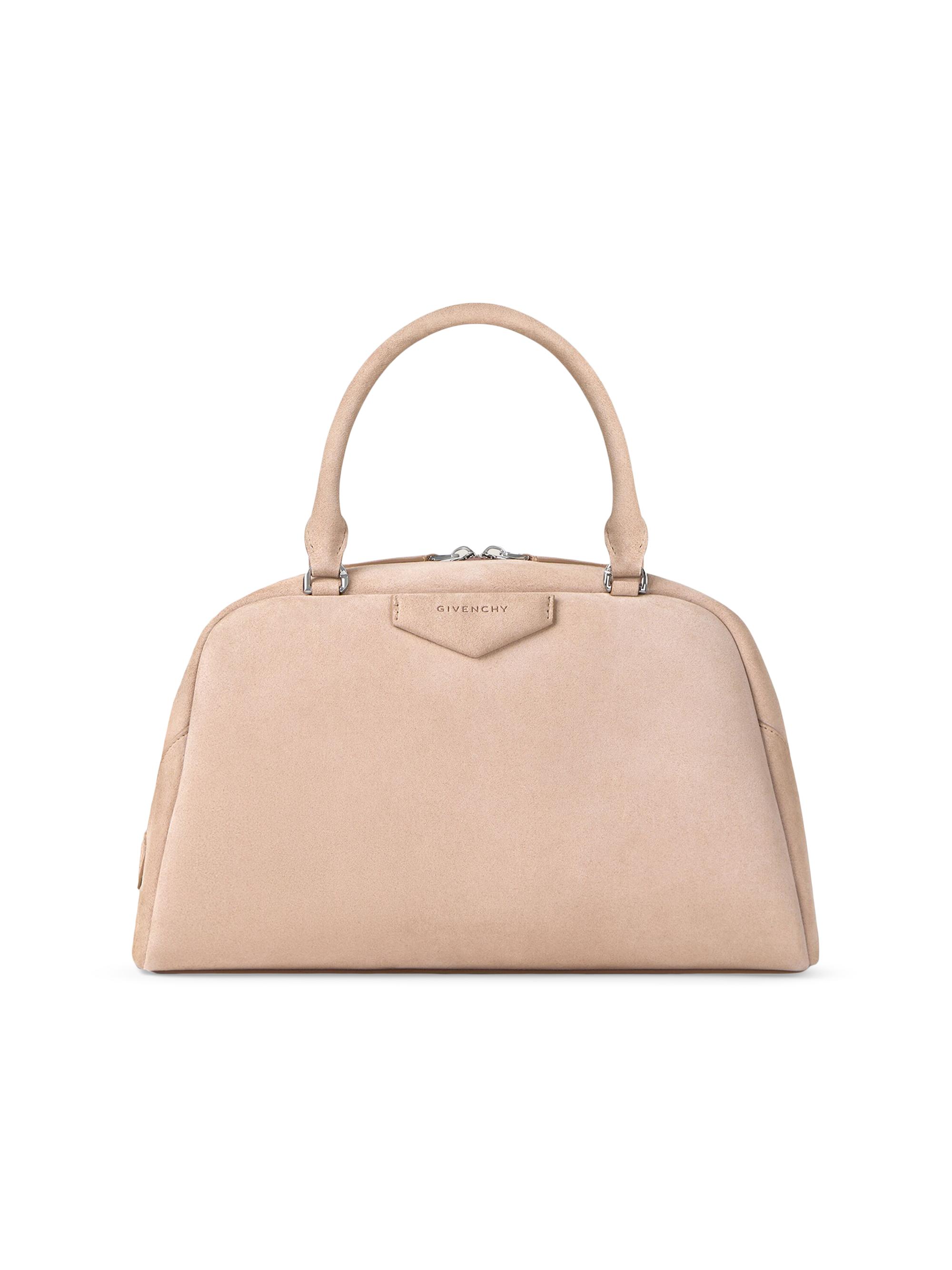 Givenchy Women's  Antigona East-West Soft Bag in Suede - Beige Pink