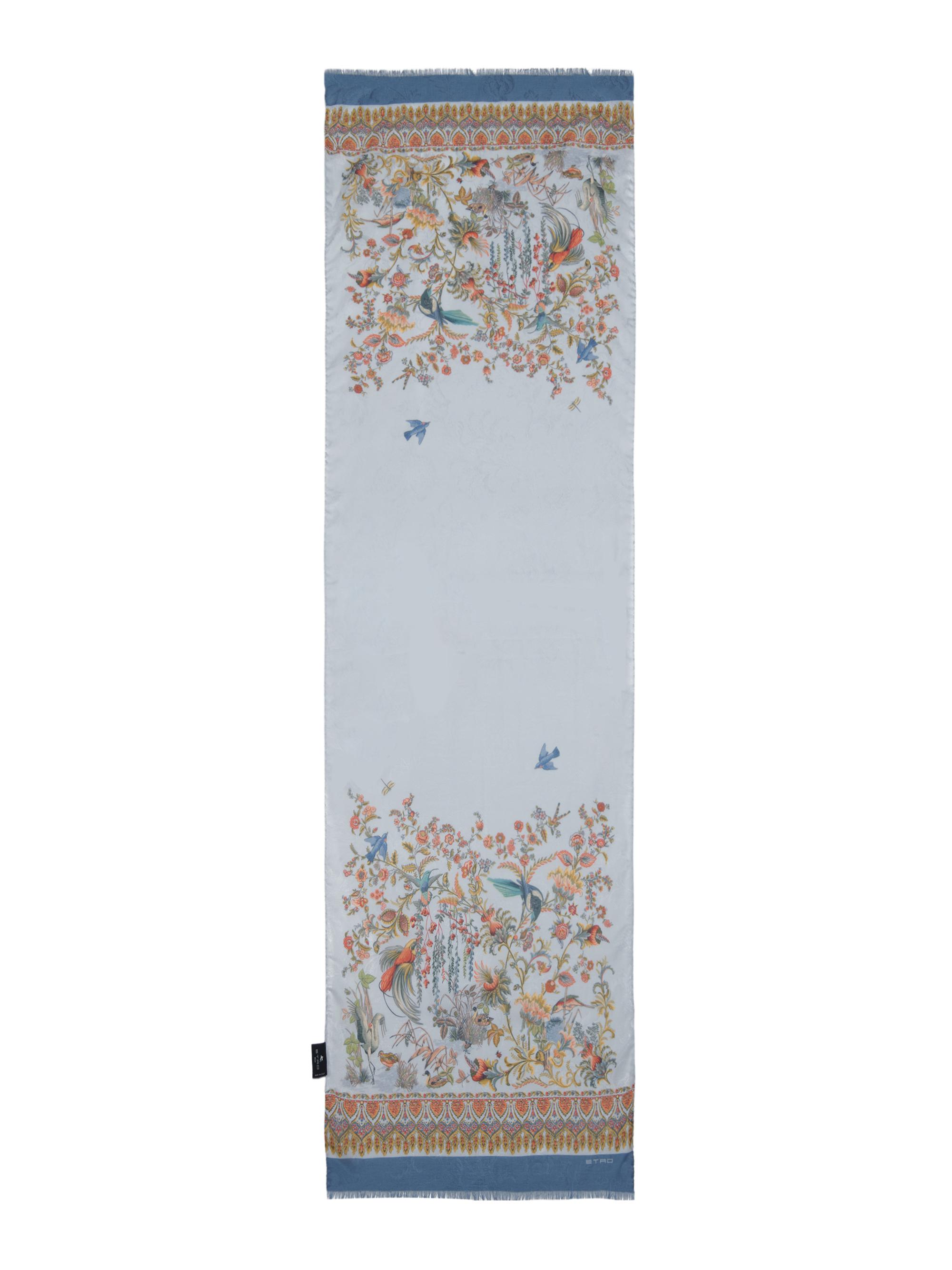 Etro Women's Tosca Printed Cotton-Modal Scarf - Azzurro