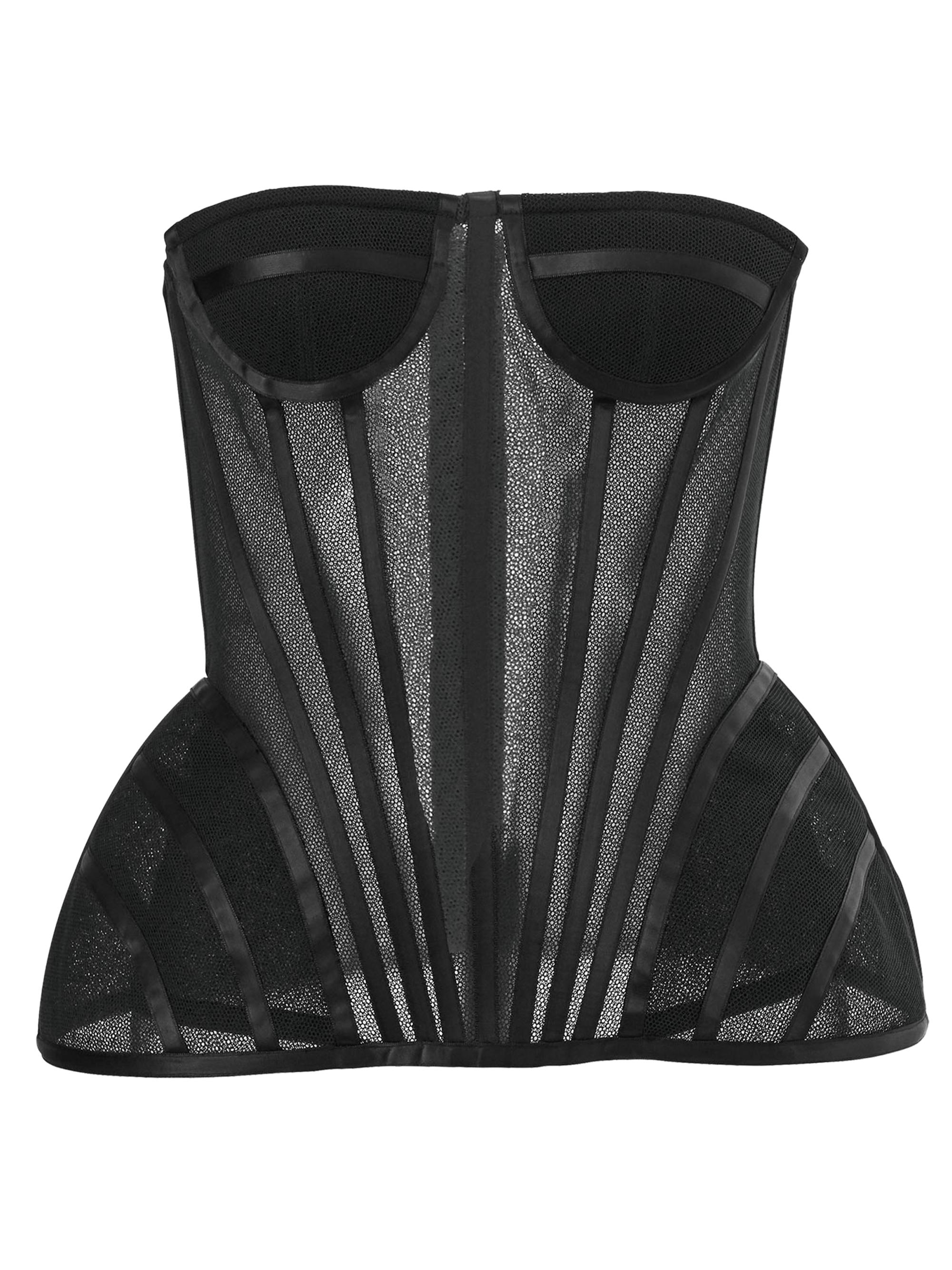 Carolina Herrera Women's Strapless Exaggerated-Hip Bustier - Black