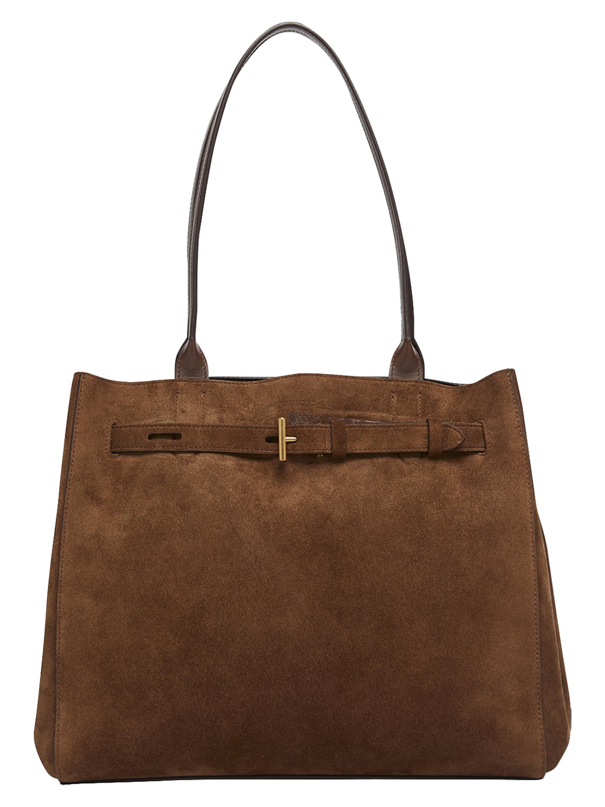 TOM FORD Audrey Medium Suede Tote Bag