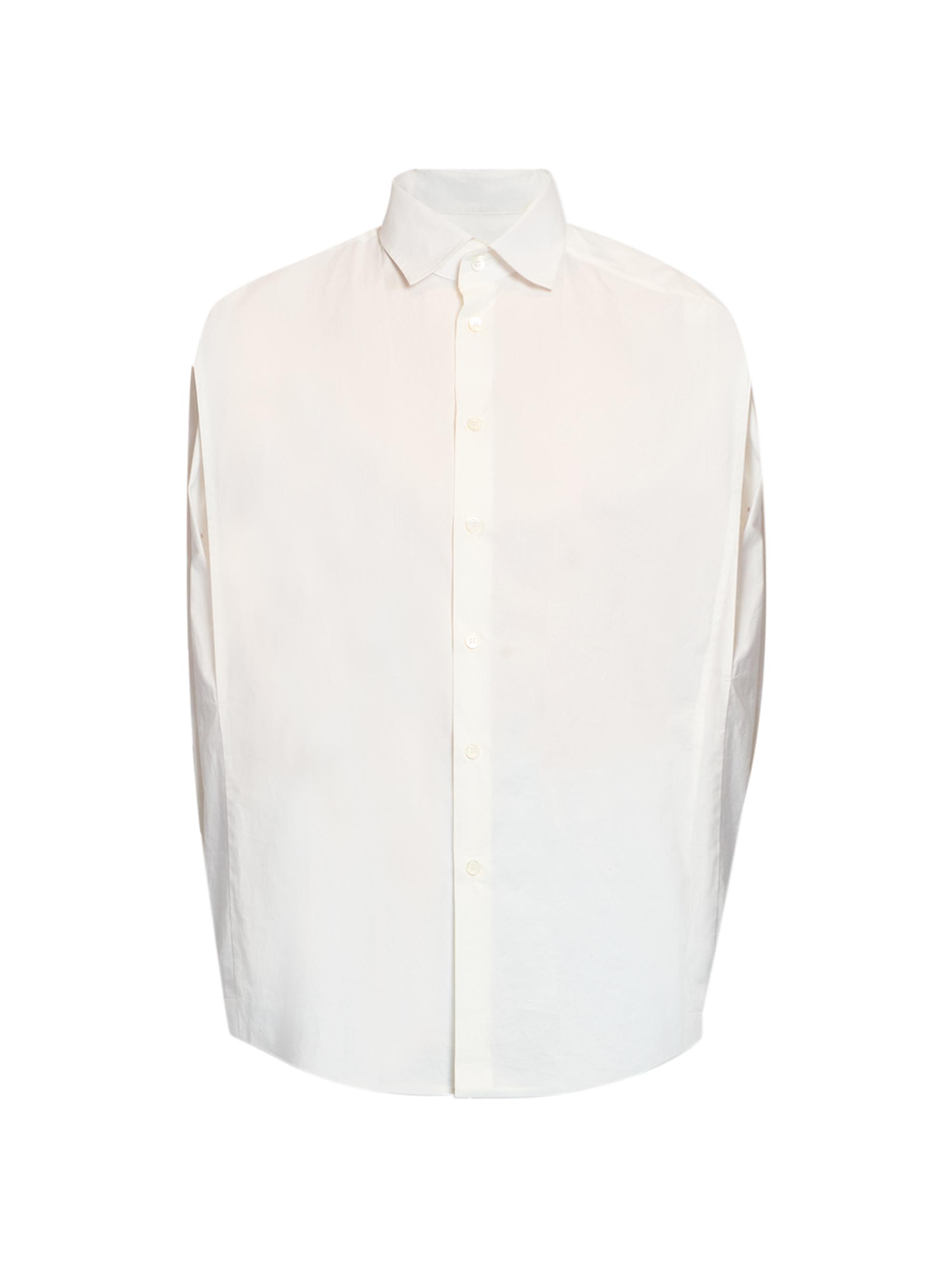 MM6 Maison Margiela Women's Sculpted Cotton Shirt - Off White
