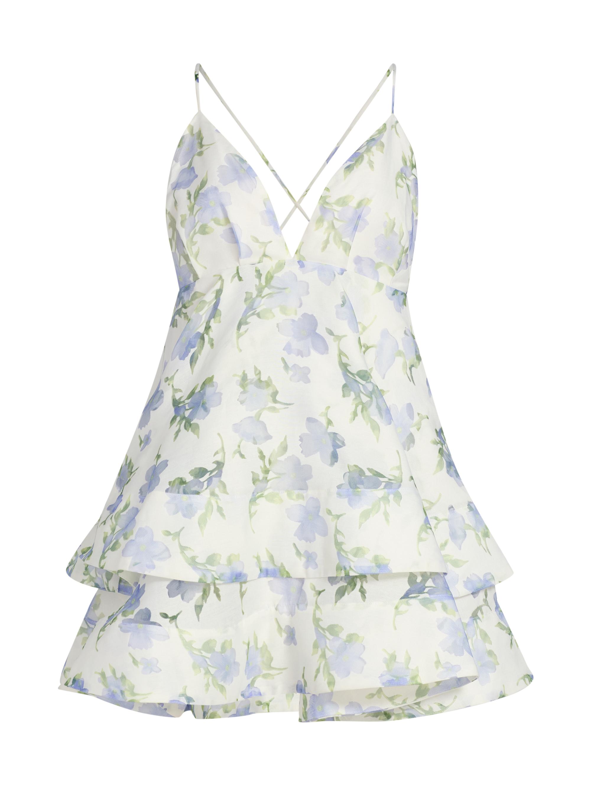 Elliatt Women's Cleo Tiered A-Line Minidress -  Floral Print