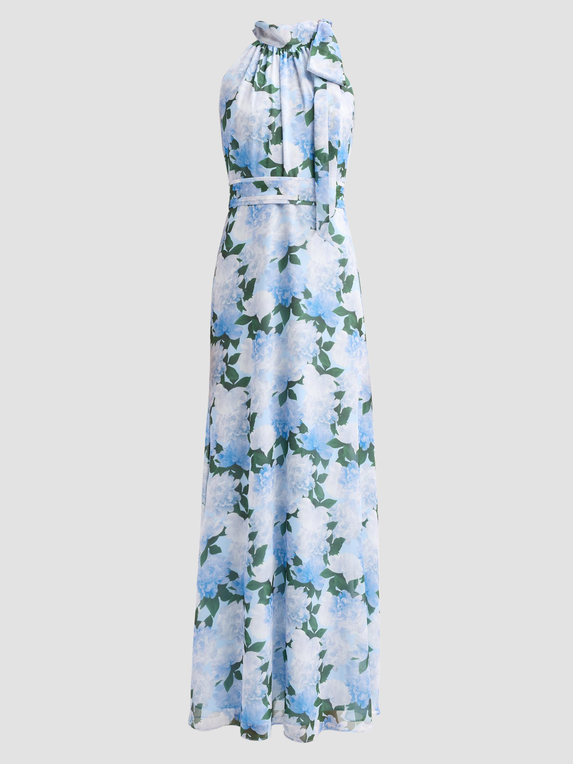 SACHIN BABI Women's Diana Chiffon Floral Gown - Glacial Peonies | Thumbnail 6