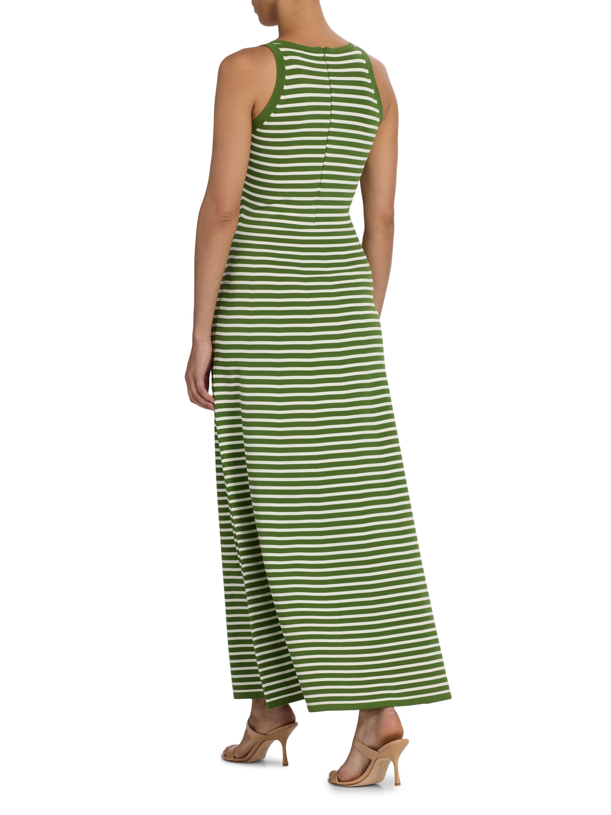 ワンピース herlipto / striped sleeveless long dress Lela Rose Rosette Striped Sleeveless Maxi Dress | Saks Fifth Avenue