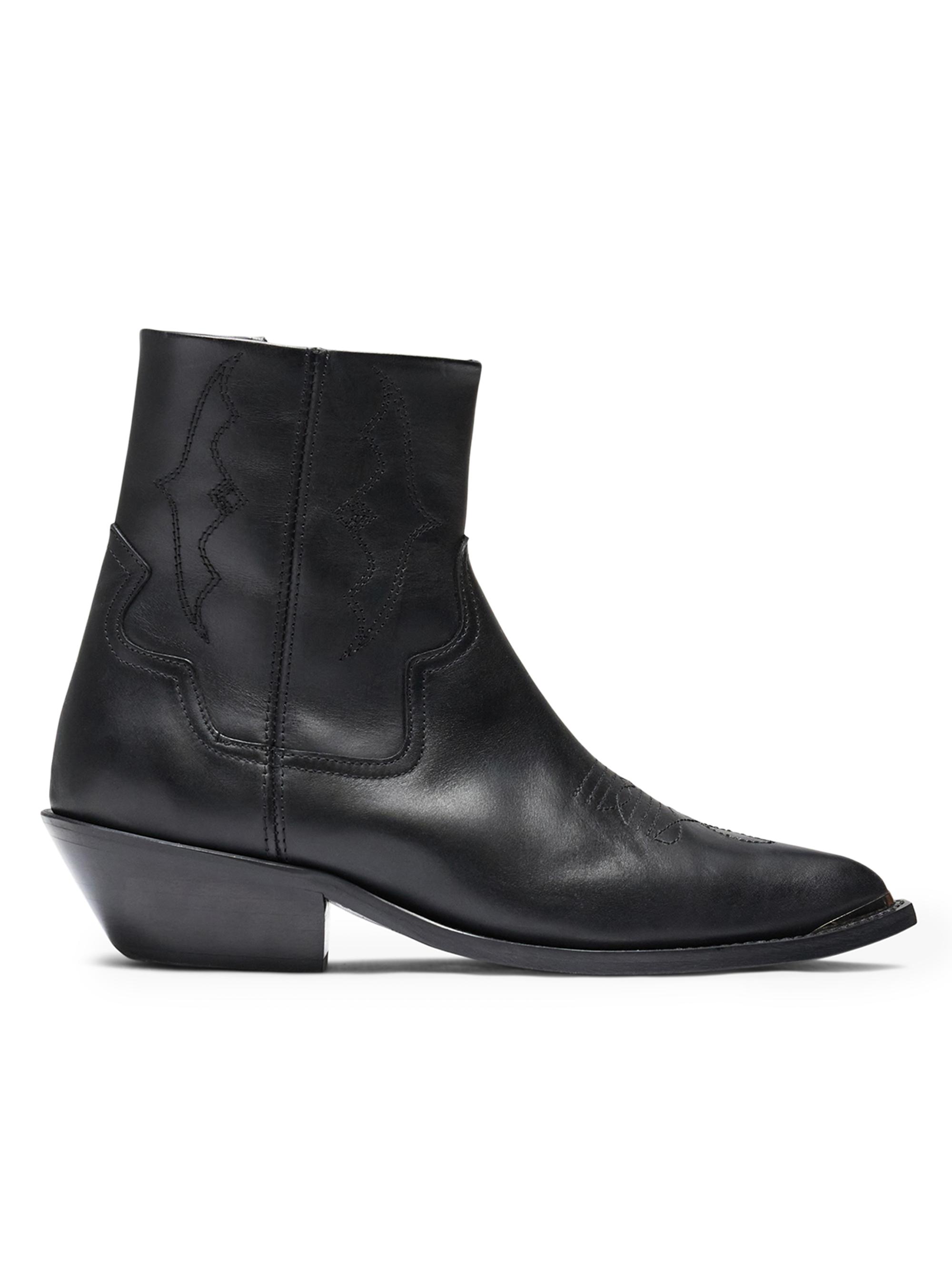 Represent Men's Michael Western Leather Boots - Black