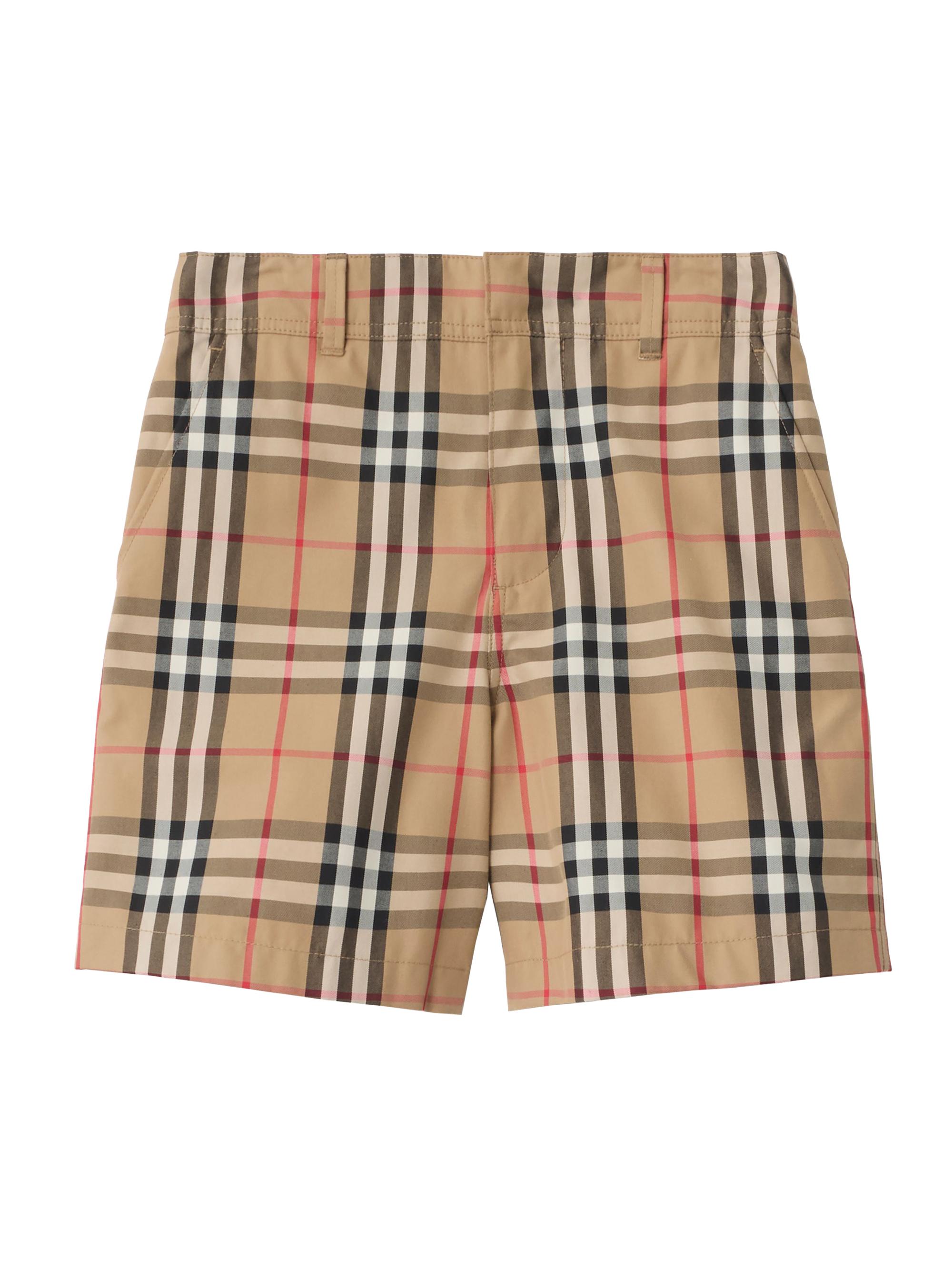 Burberry Baby Boy's, Little Boy's & Boy's Check Oxford Shorts - Sand 6 Months