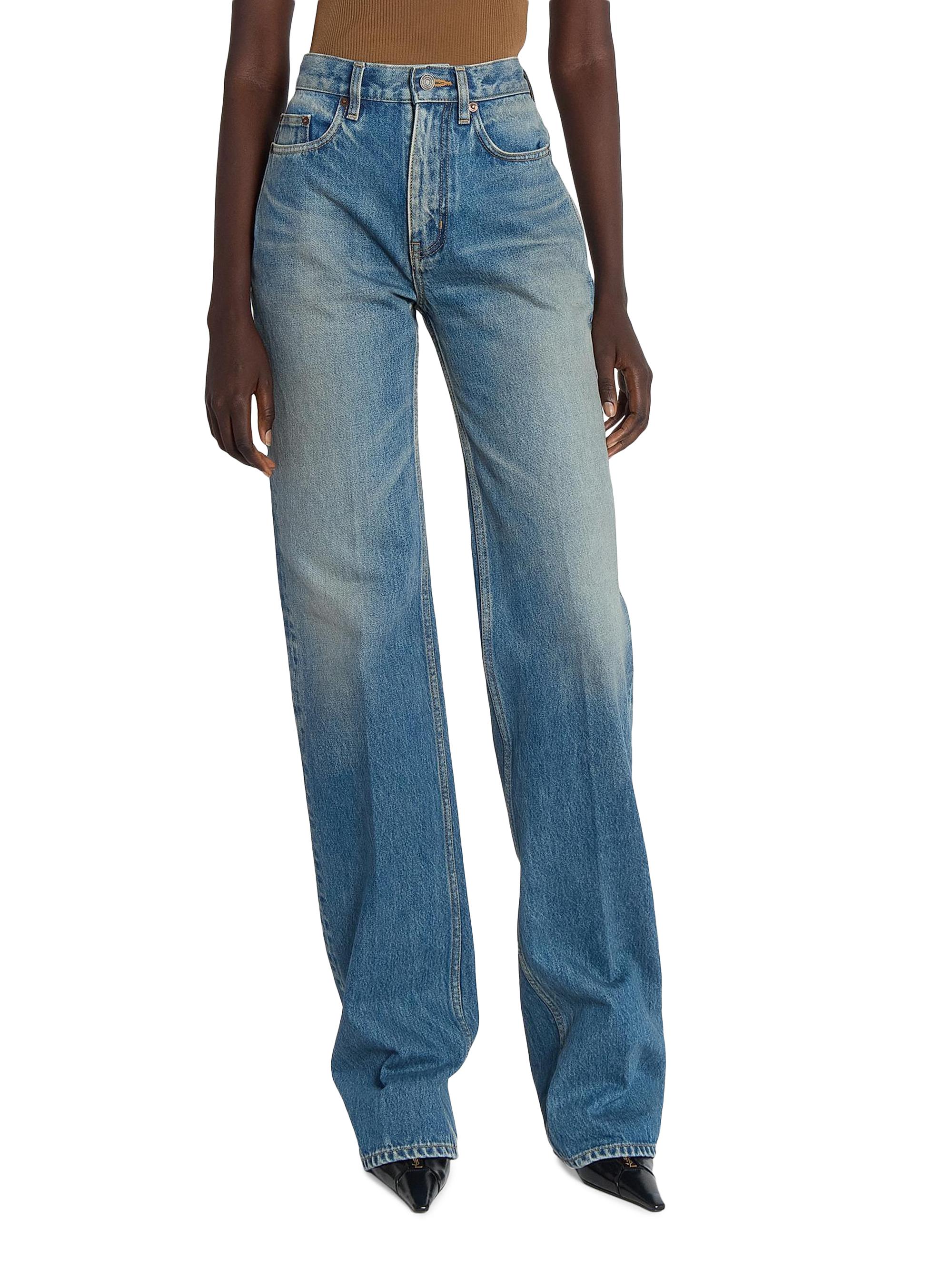 22AW Saint Laurent Flared Denim 29 裾上げなし Saint Laurent Yves Flared Jeans in Denim | Saks Fifth Avenue