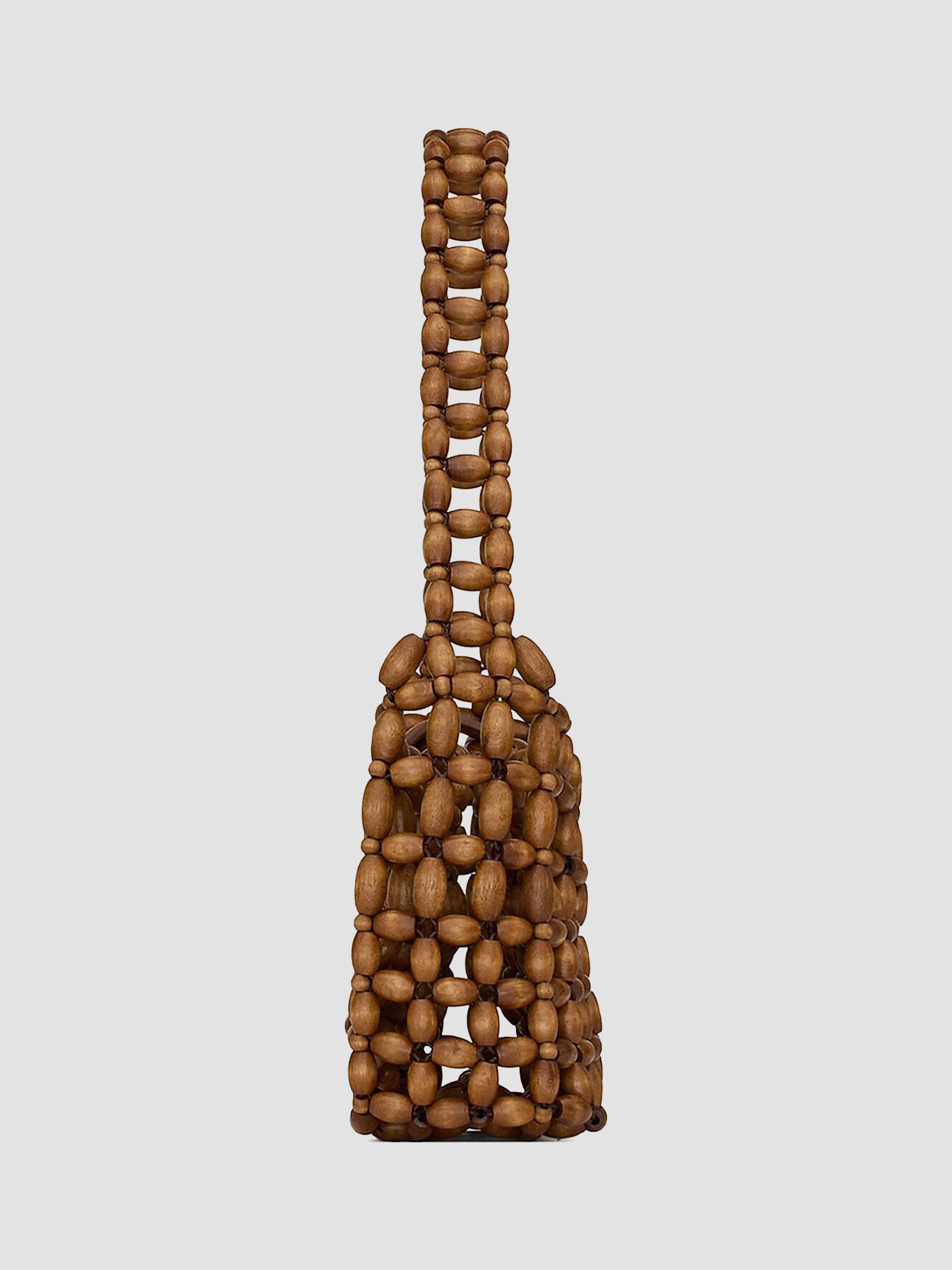 Saint Laurent Le 5 à 7 in Wood Beads Shoulder Bag | Saks Fifth Avenue