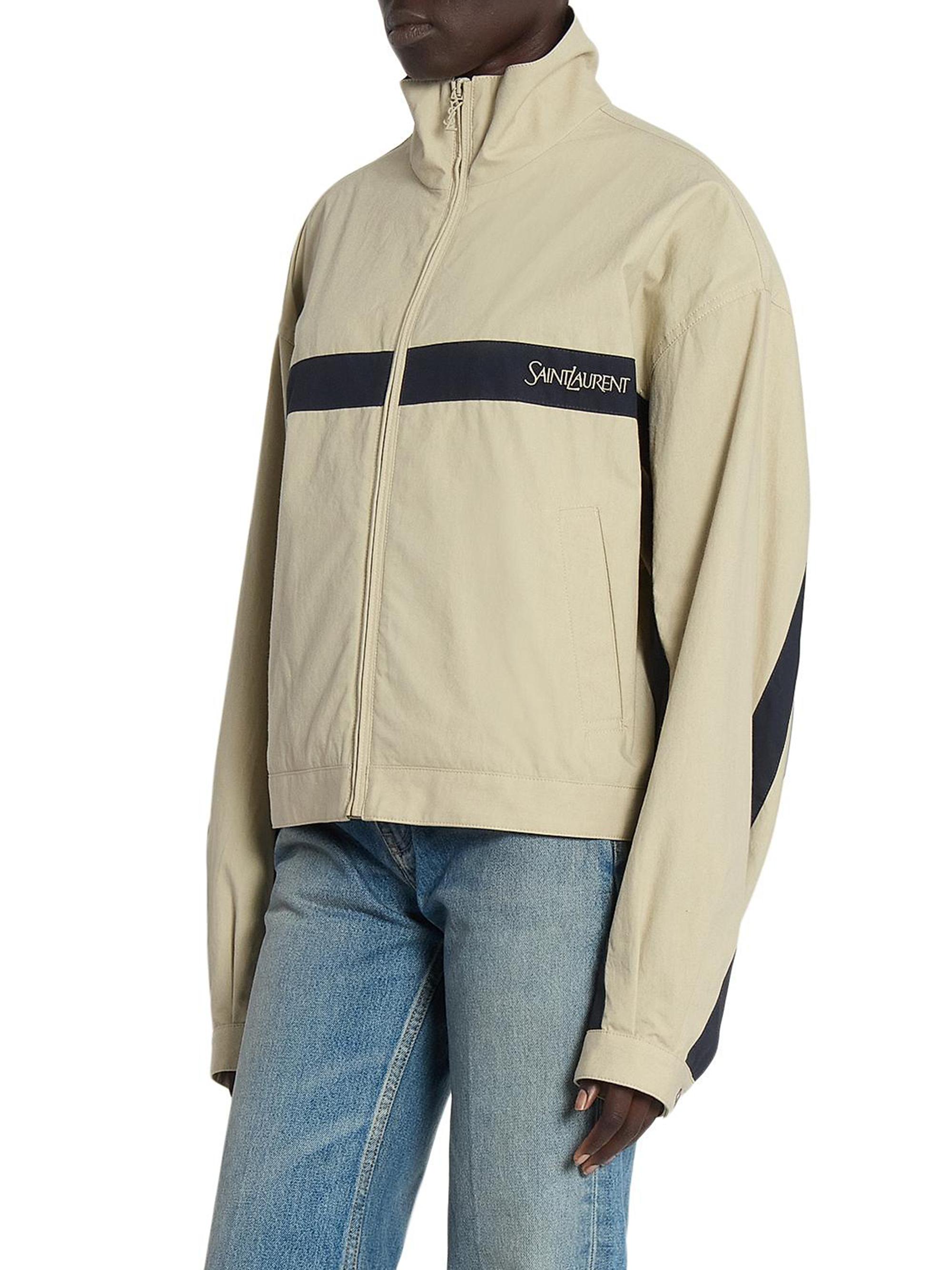 Saint Laurent Saint Laurent Jacket in Cotton Canvas | Saks Fifth