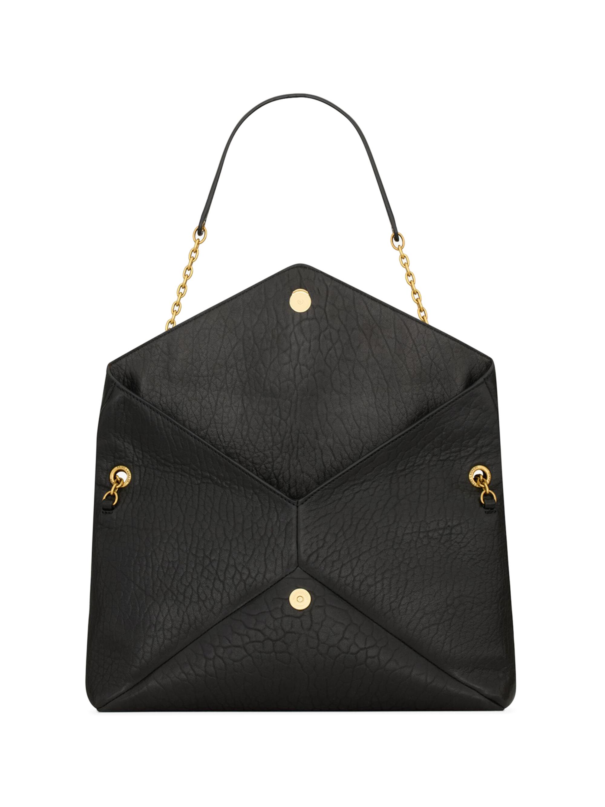 Saint Laurent Cassandre Large Pouch on Chain in Lambskin | Saks
