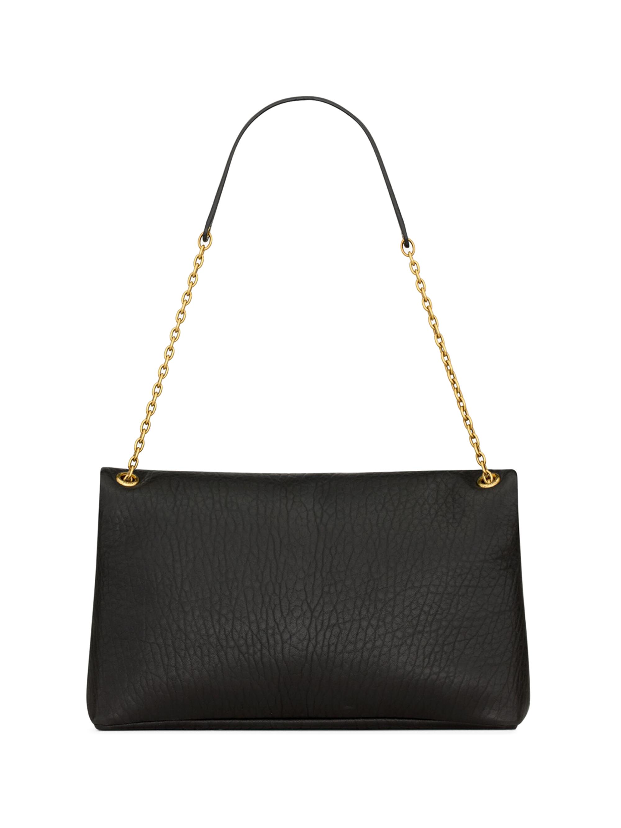 Saint Laurent Cassandre Large Pouch on Chain in Lambskin | Saks