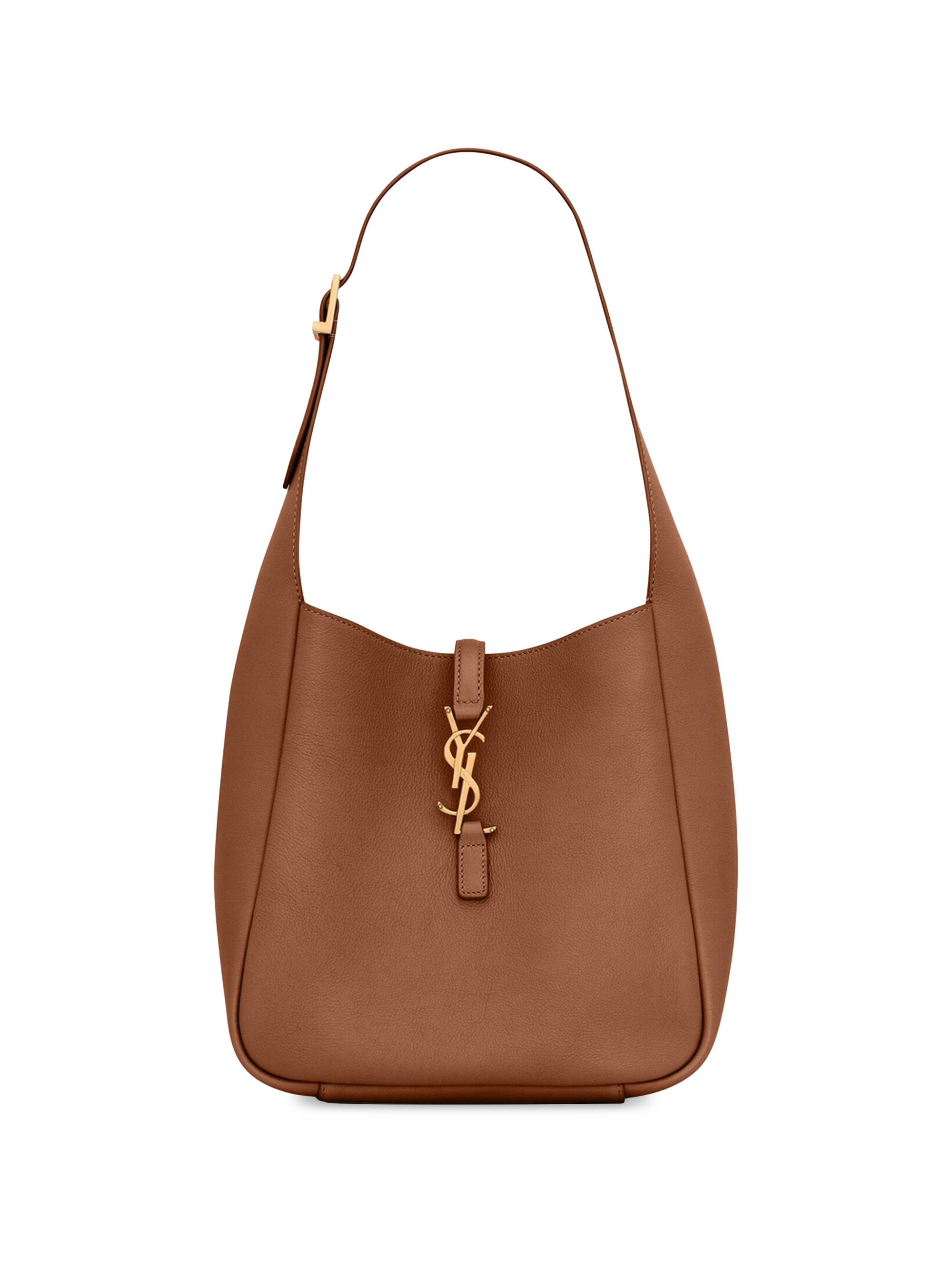 Saint Laurent Le 5 à 7 Supple Small Shoulder Bag in Grained