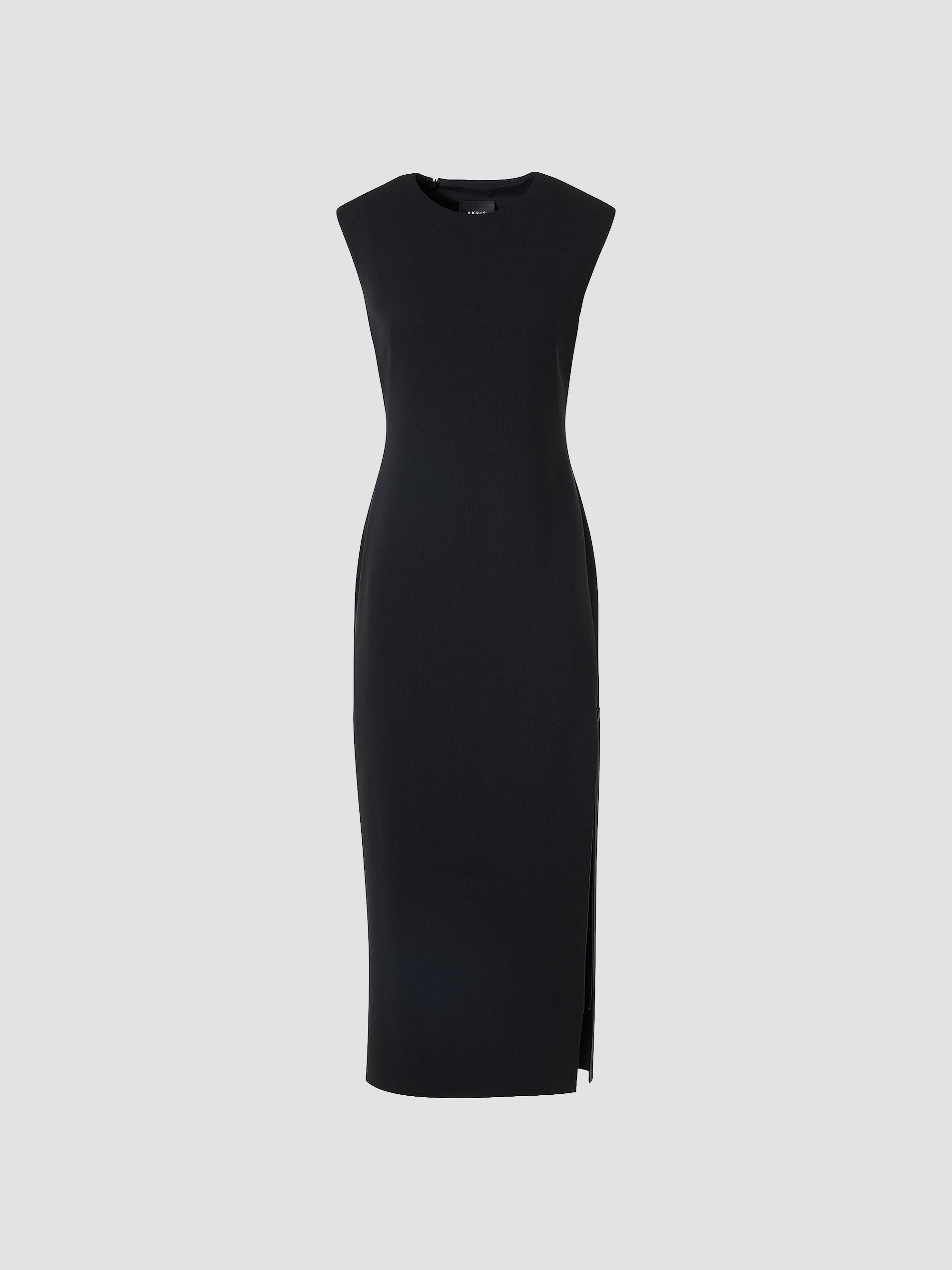 Akris Women's Wool-Blend Sheath Midi Dress - Black
