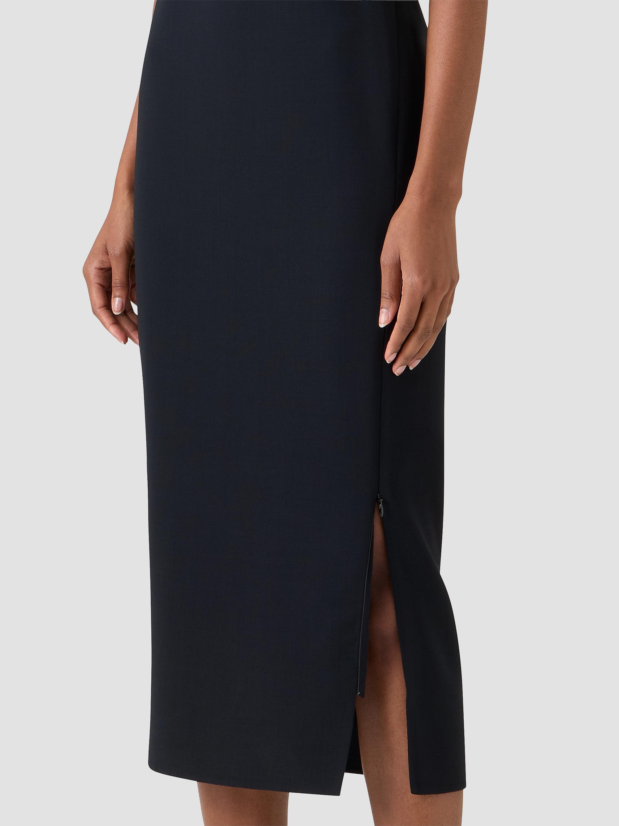 Akris Women's Wool-Blend Sheath Midi Dress - Black | Thumbnail 5