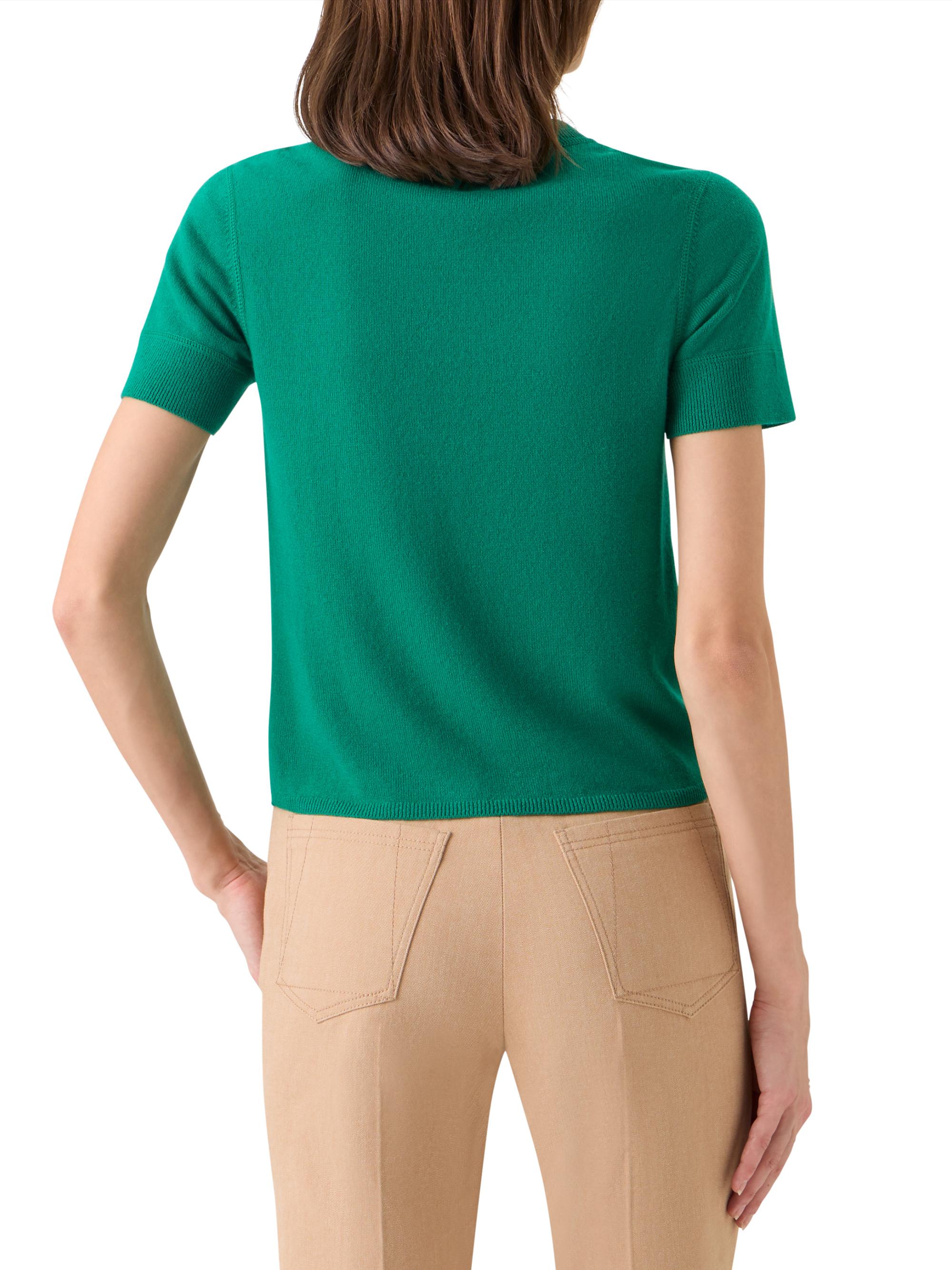 Akris Women's Cashmere Short-Sleeve Knit Sweater - Tourmaline | Thumbnail 5