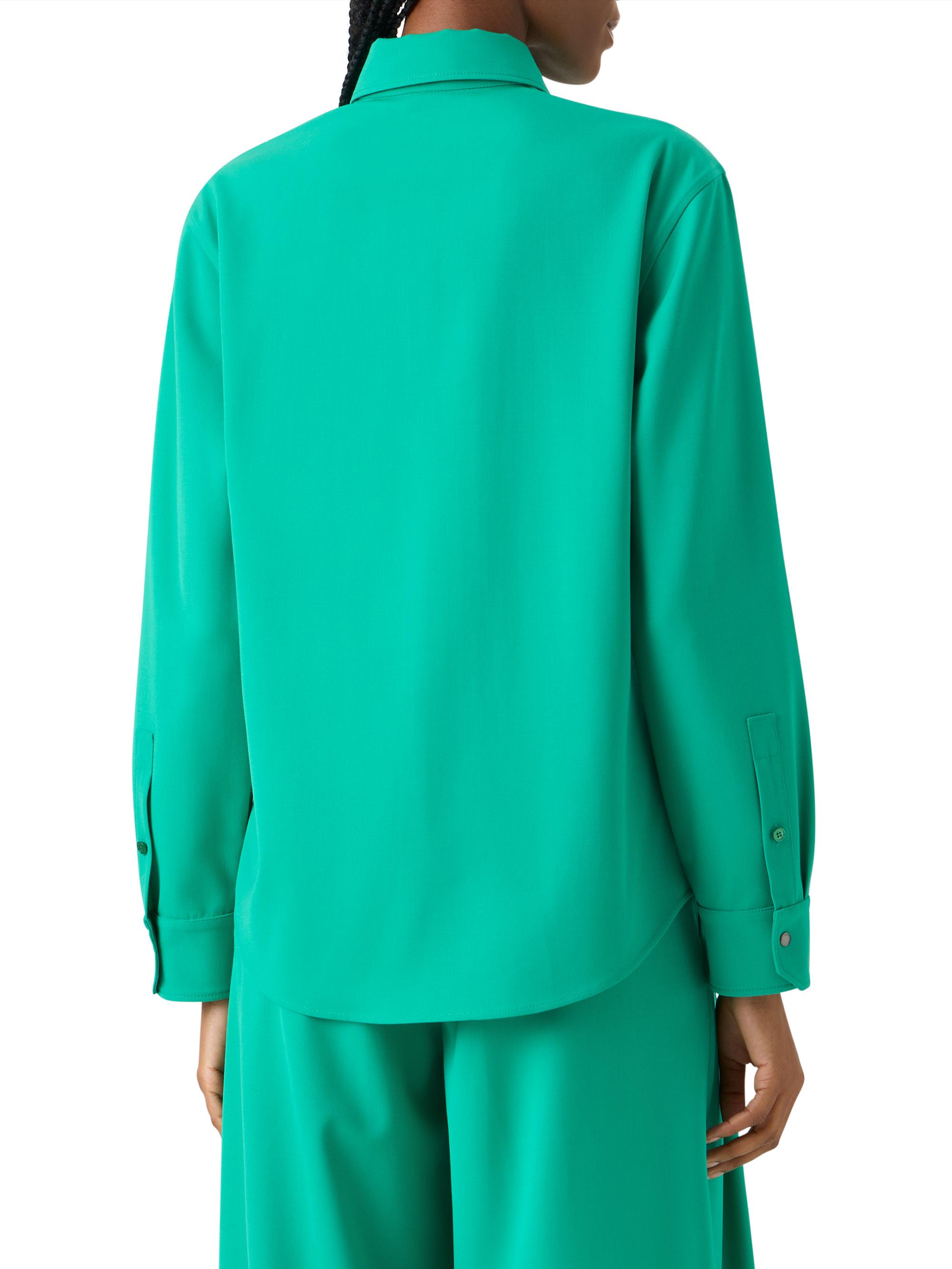 Akris Women's Wool Gabardine Utility Shirt - Tourmaline | Thumbnail 5