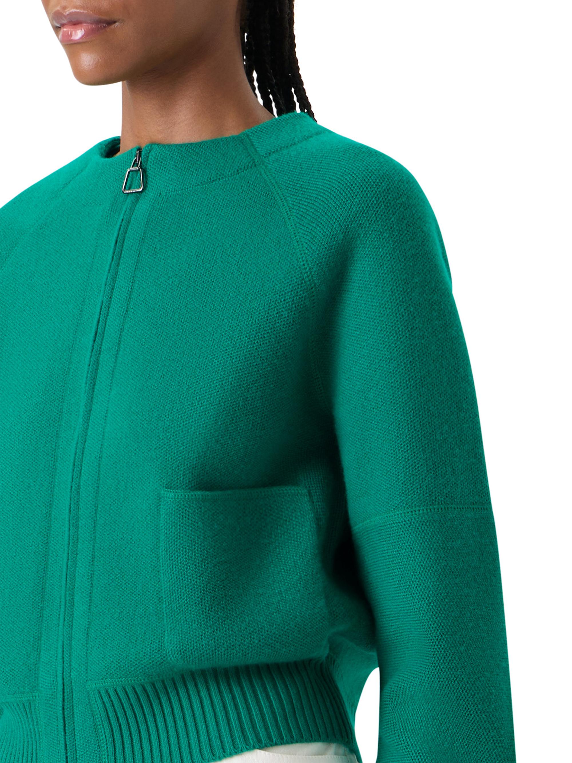 Akris Cashmere Piqué Zip Cardigan | Saks Fifth Avenue