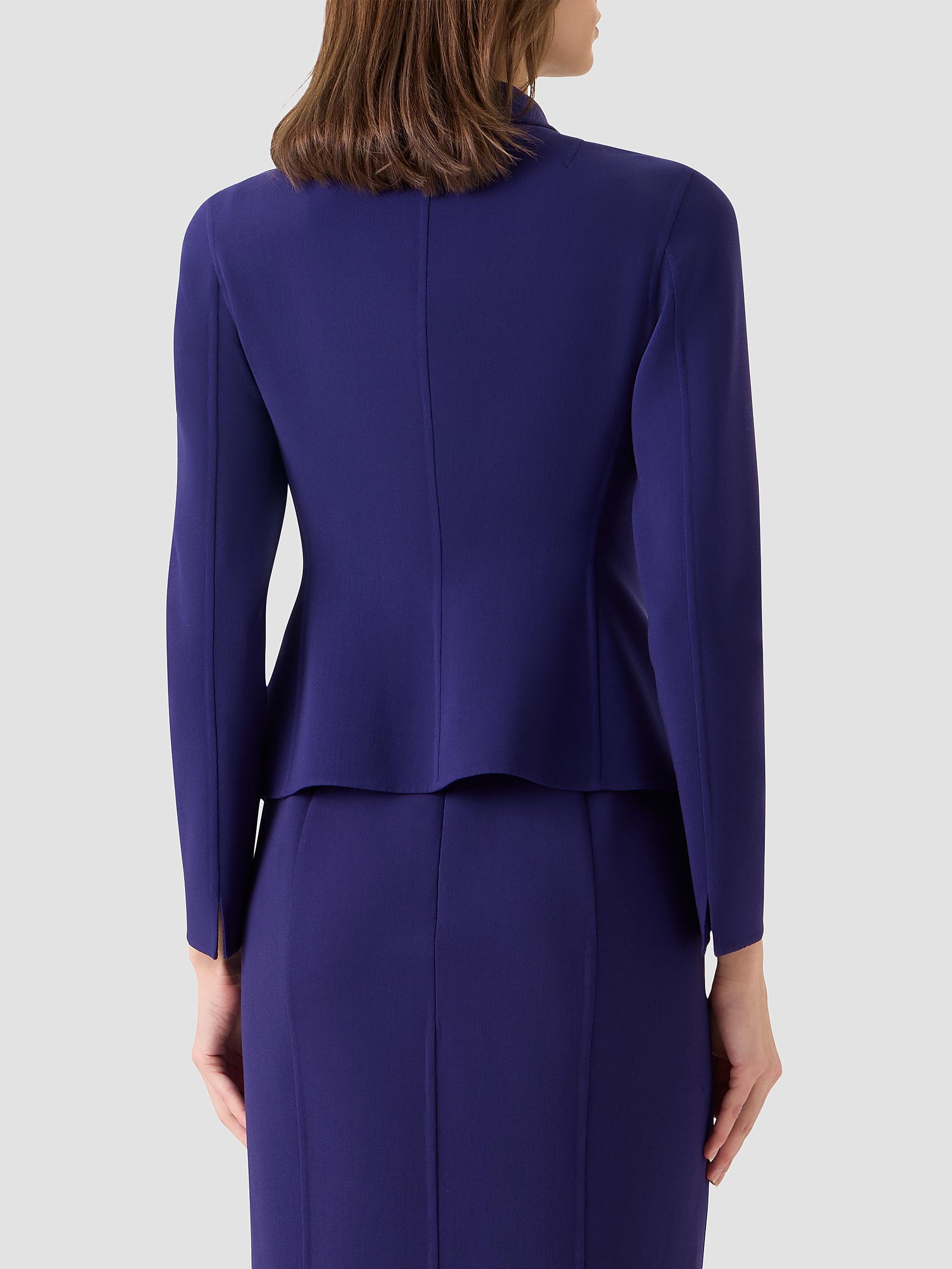 Akris Women's Hamer Double-Faced Wool Jacket - Dark Purple | Thumbnail 3