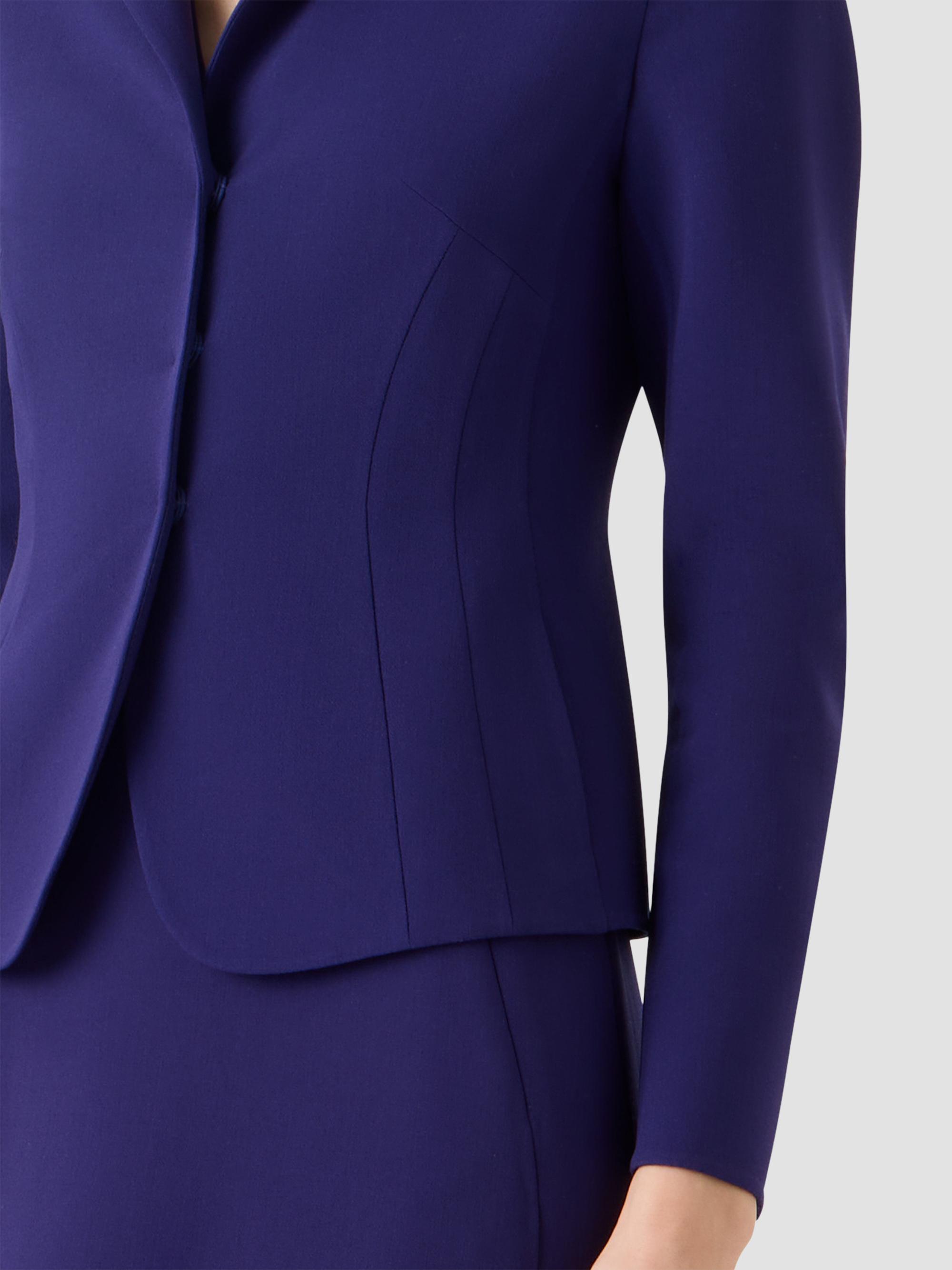 Akris Women's Hamer Double-Faced Wool Jacket - Dark Purple | Thumbnail 5
