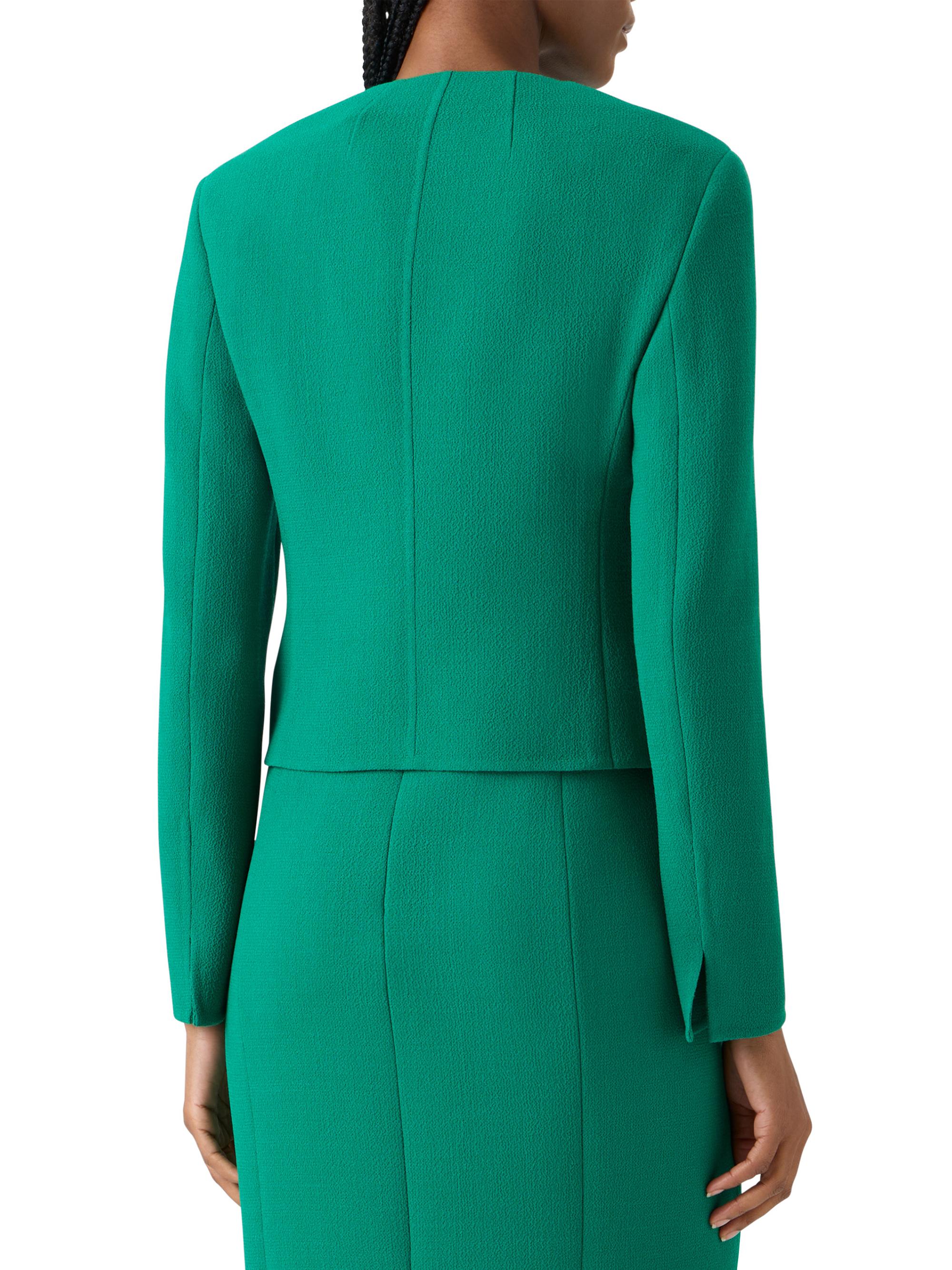 Akris Women's Emilio Wool Short Jacket - Tourmaline | Thumbnail 5