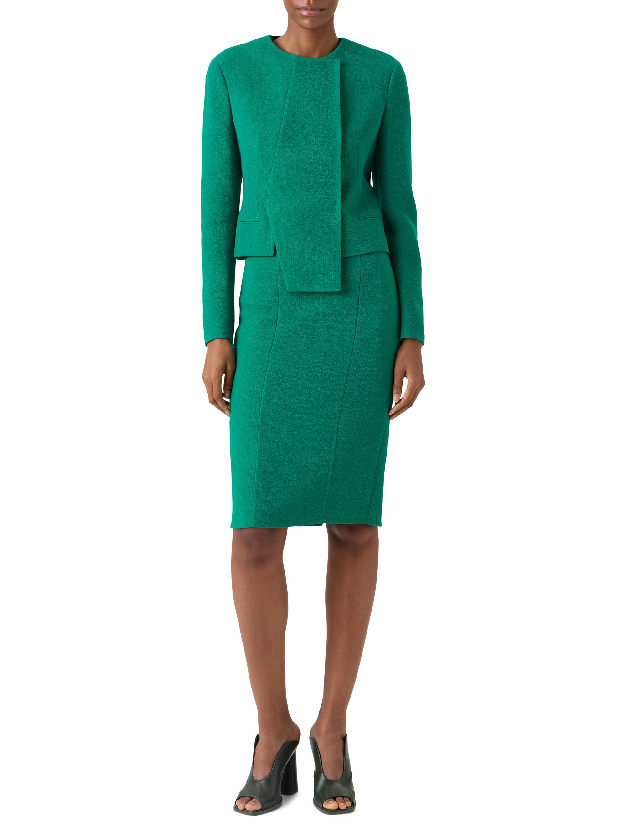 Akris Women's Emilio Wool Short Jacket - Tourmaline | Thumbnail 2
