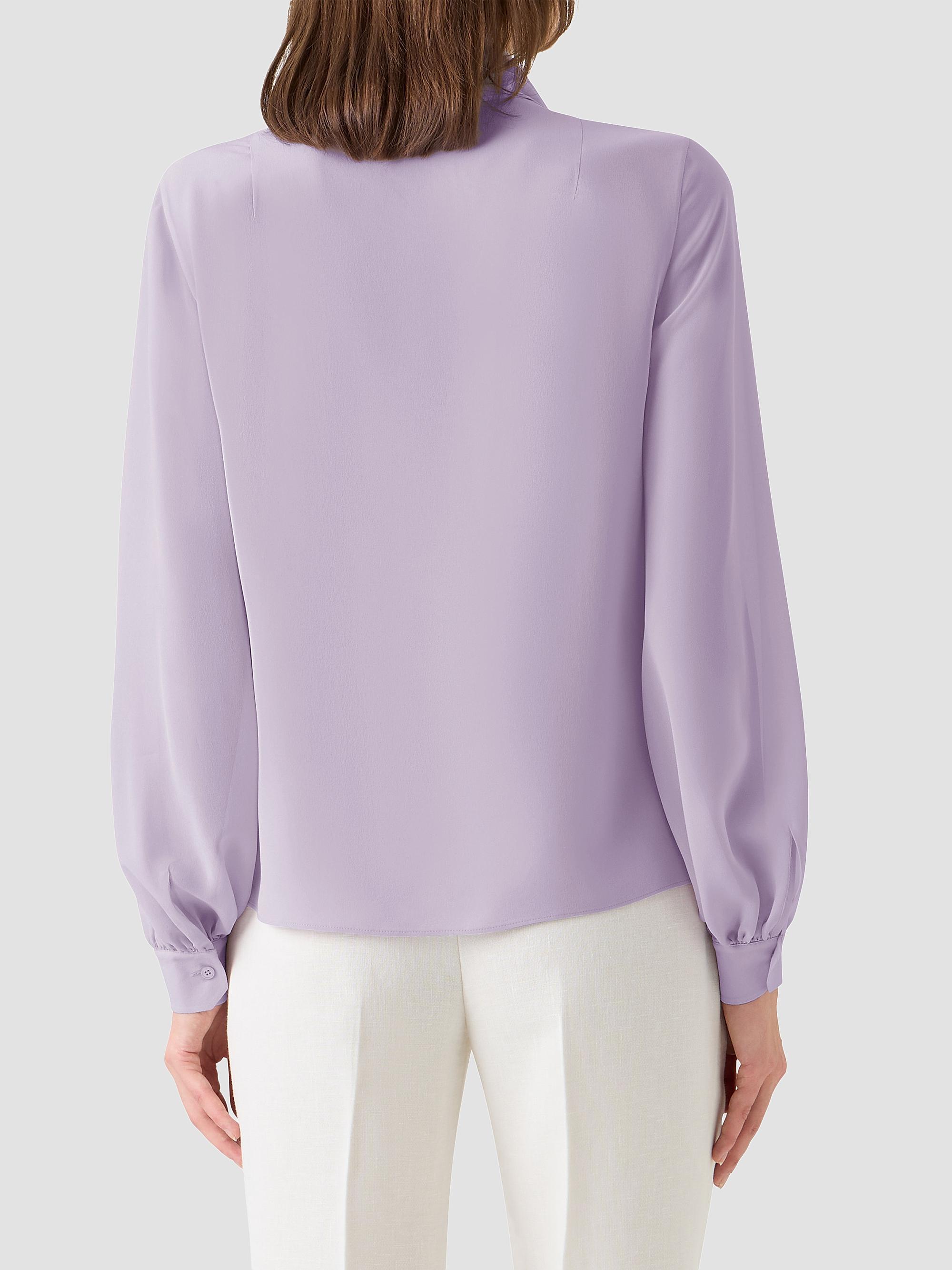 Akris Women's Silk Georgette Scarf Blouse - Malva | Thumbnail 3