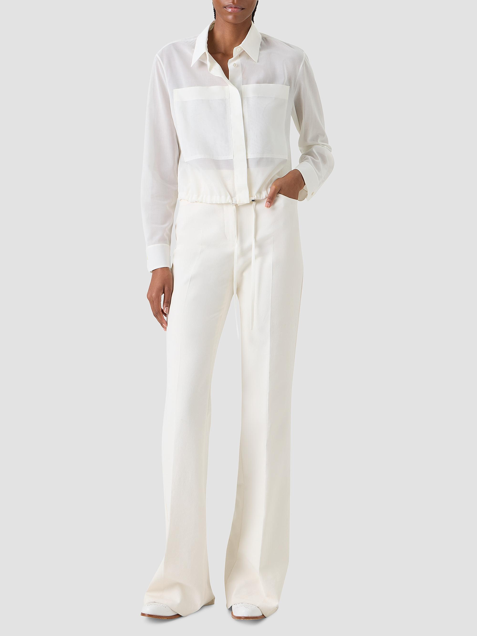Akris Women's Cotton Button-Front Shirt - Ecru | Thumbnail 2