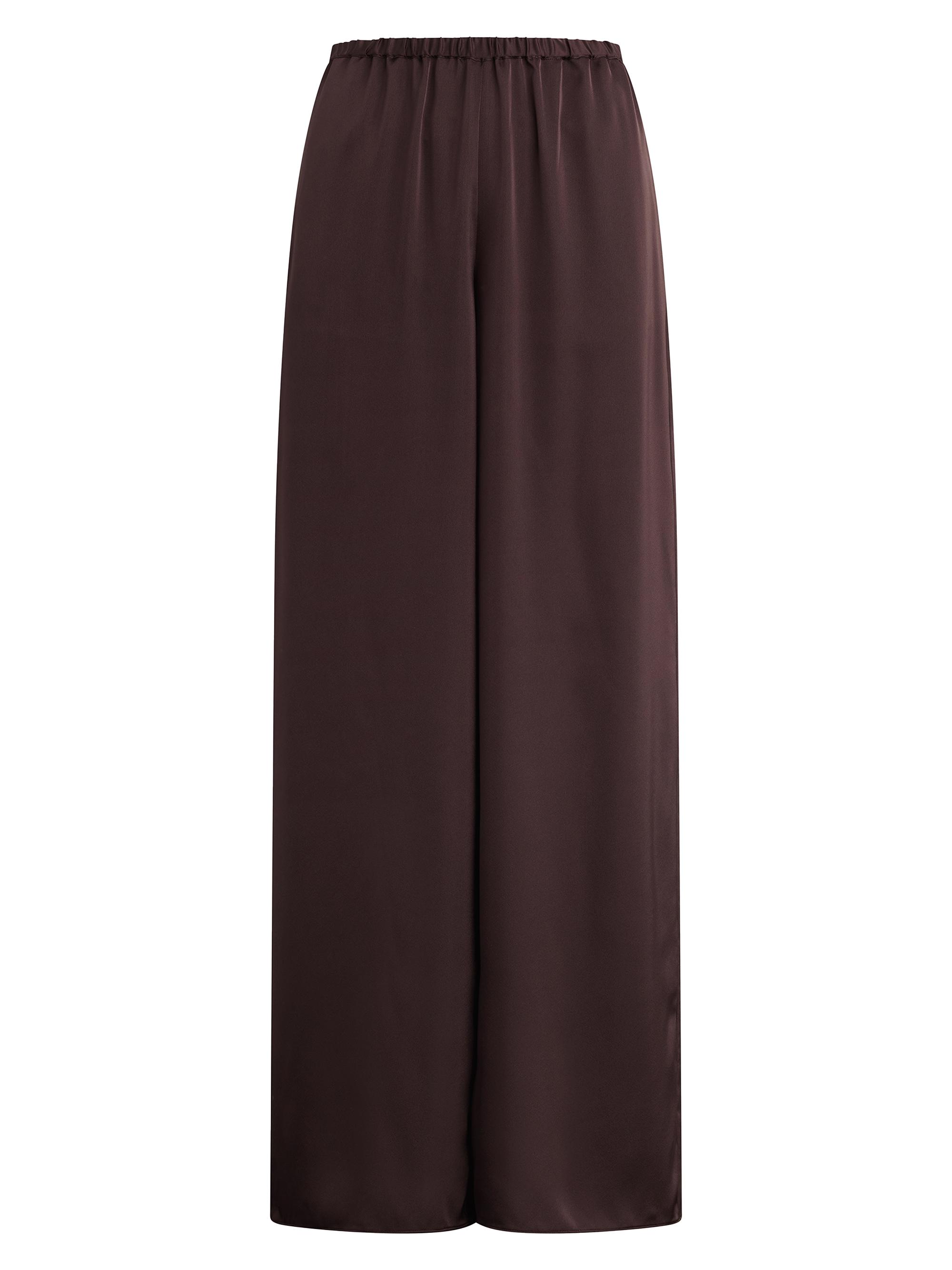 Favorite Daughter Women's The Everything Satin Wide-Leg Pants - Espresso