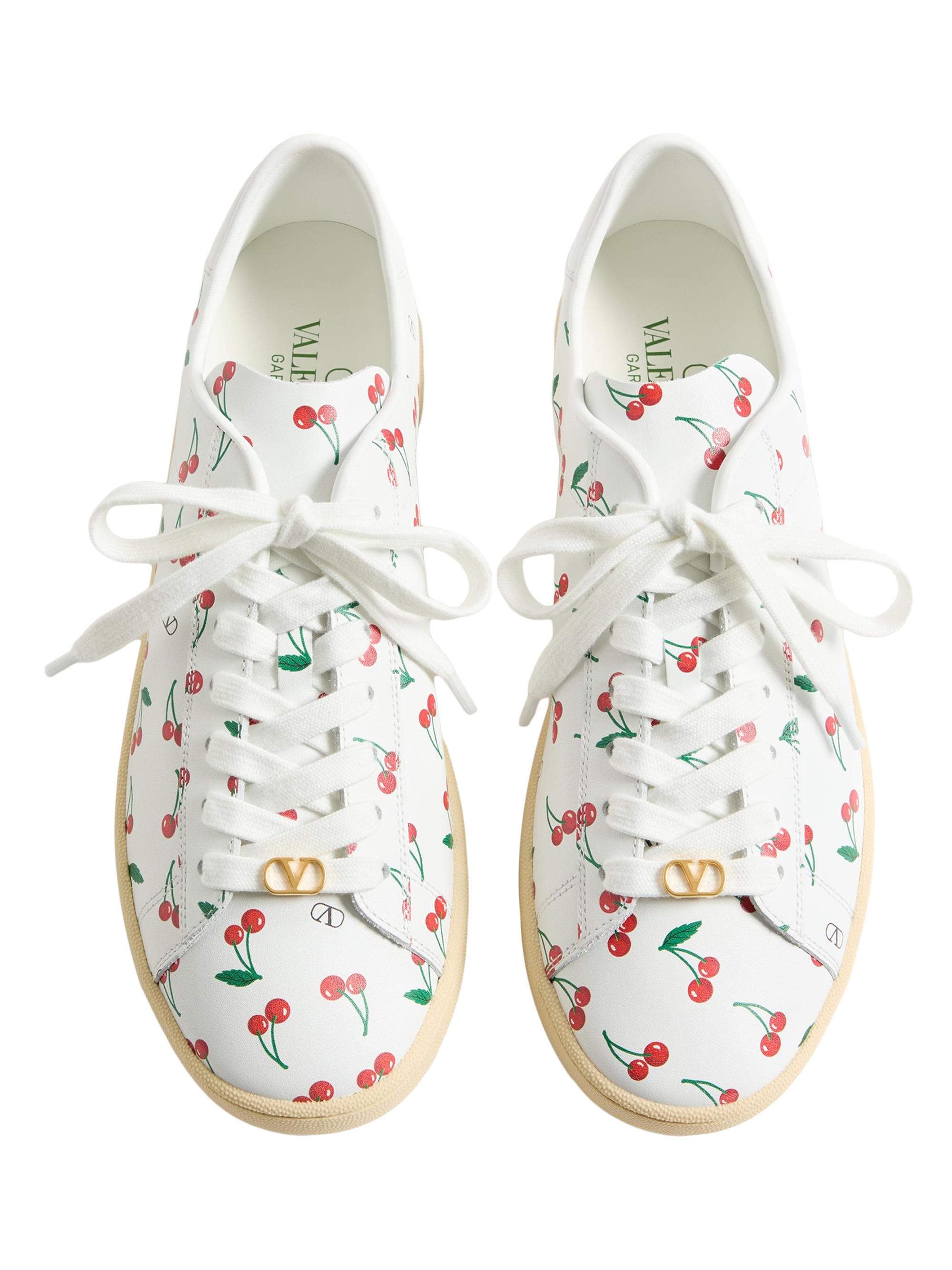 Valentino Garavani Royco Sneakers in Nappa Calfskin with Cherryfic