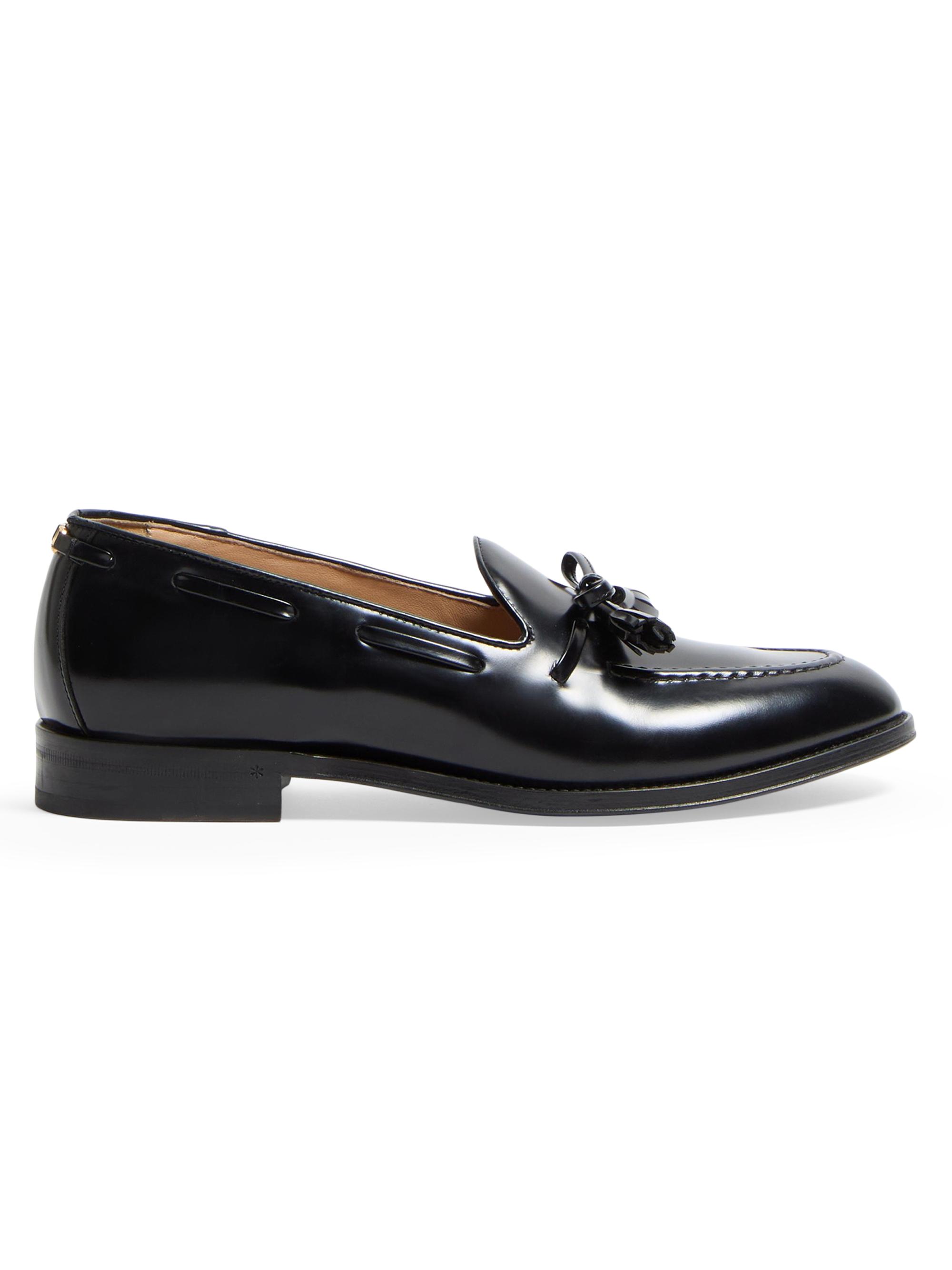 Valentino Garavani Men's Bowshire Loafers in Shiny Calfskin - Black