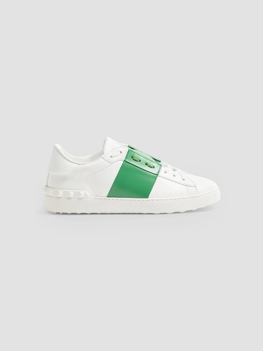 Valentino Garavani Calfskin Open Sneakers | Saks Fifth Avenue