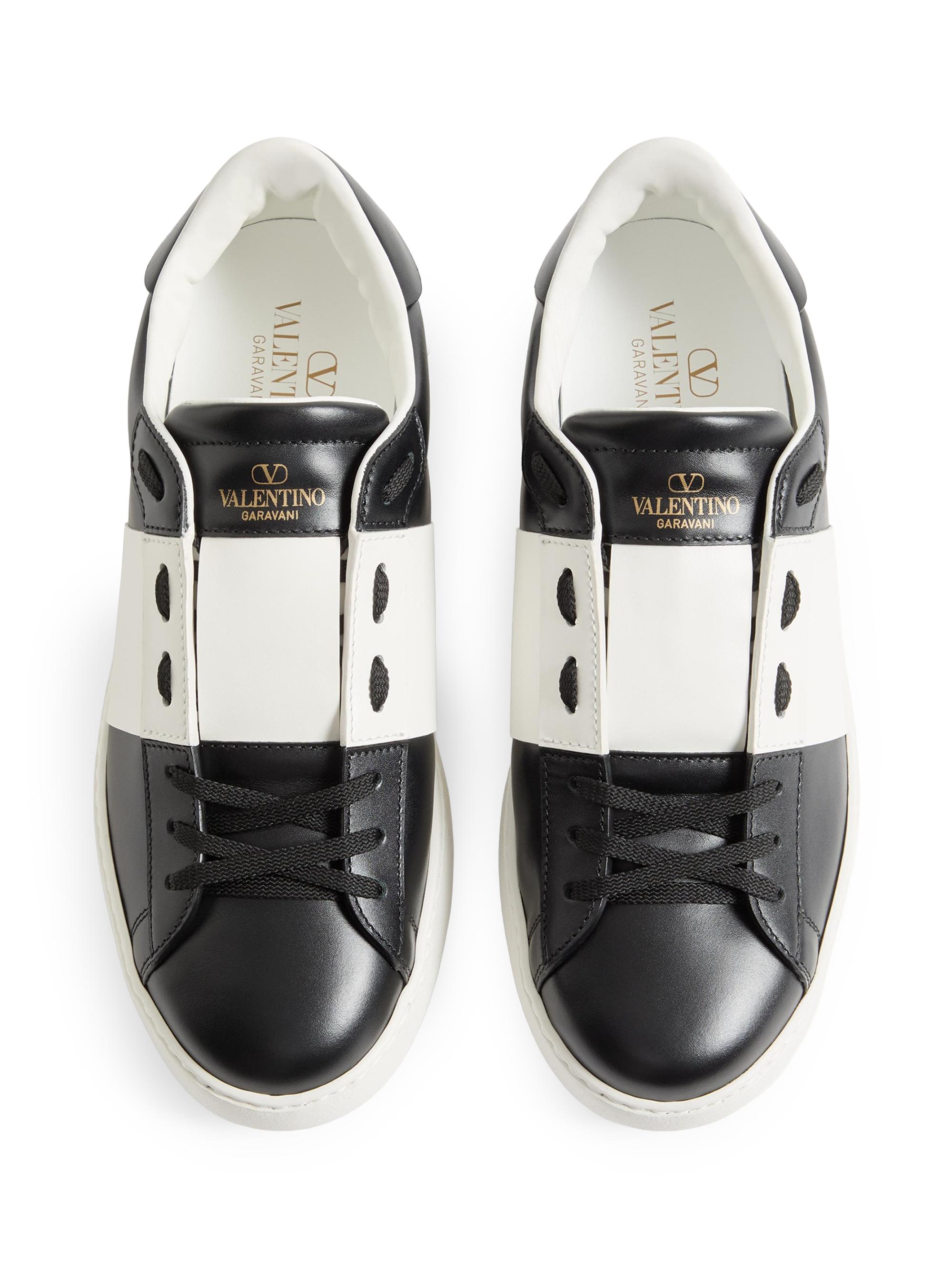 Valentino Garavani Calfskin Open Sneaker | Saks Fifth Avenue