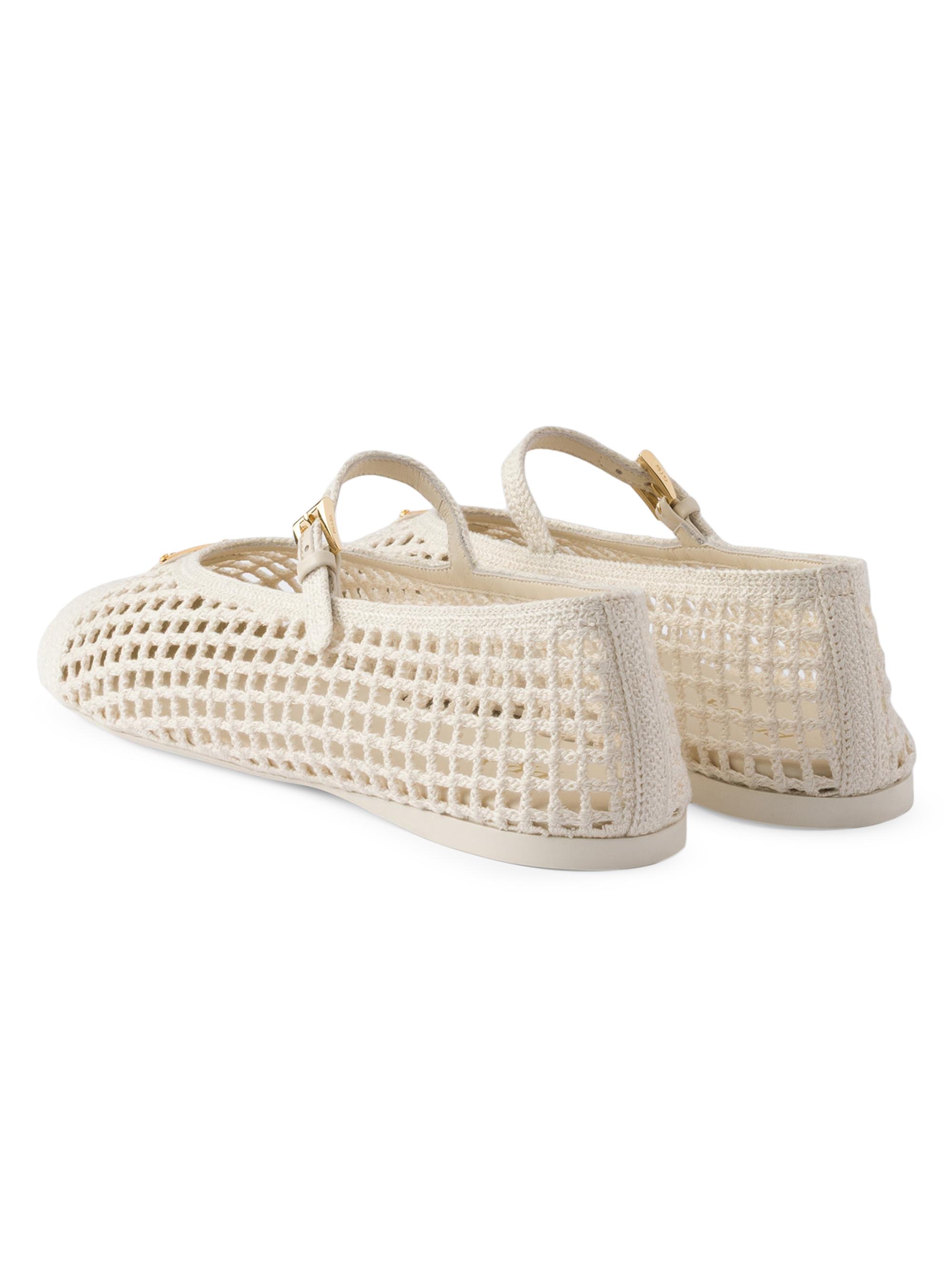 Prada Crochet Ballerinas | Saks Fifth Avenue