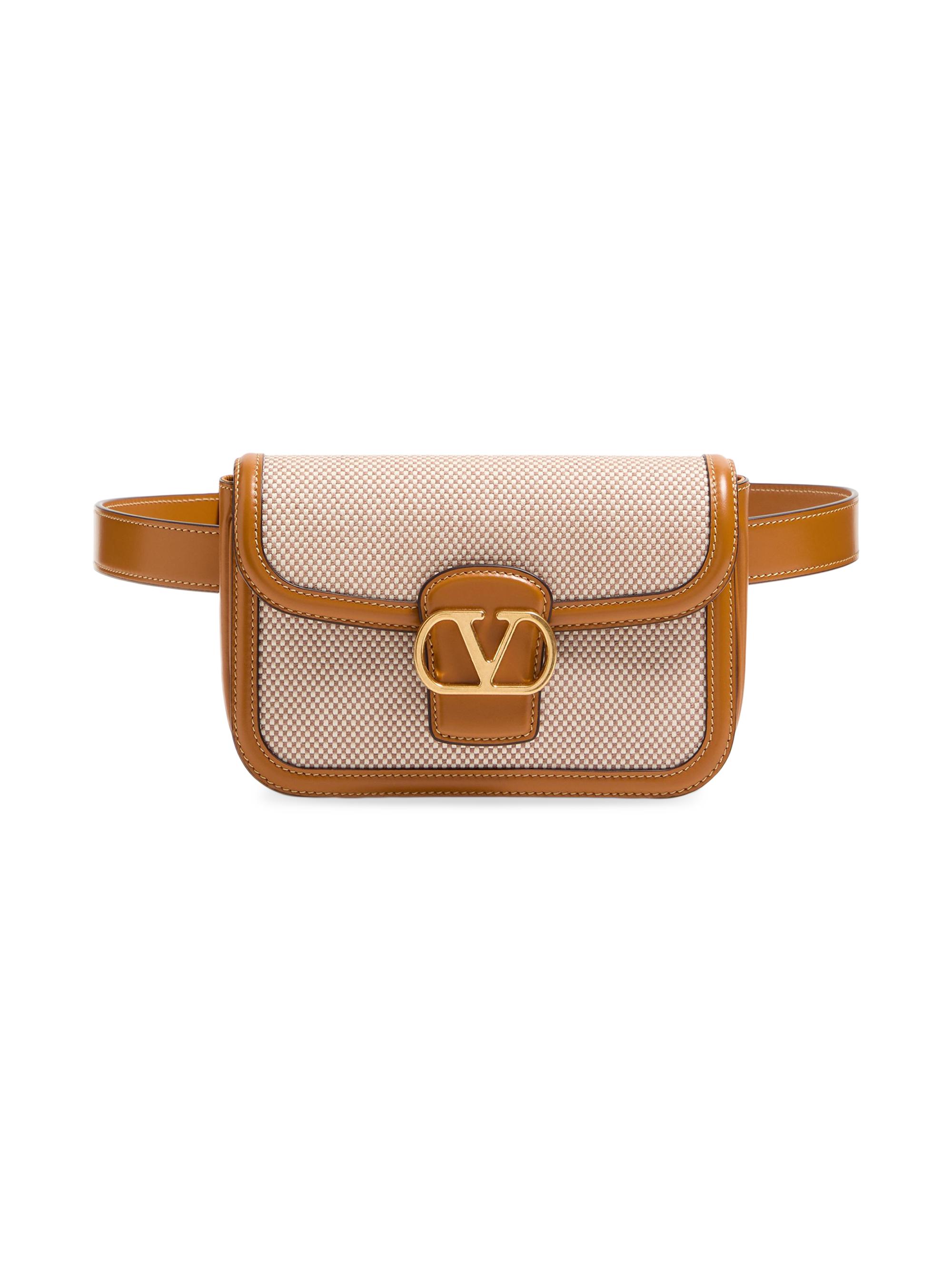Valentino Garavani Women's 9 to 5 Canvas Belt Bag - Natural Tobacco