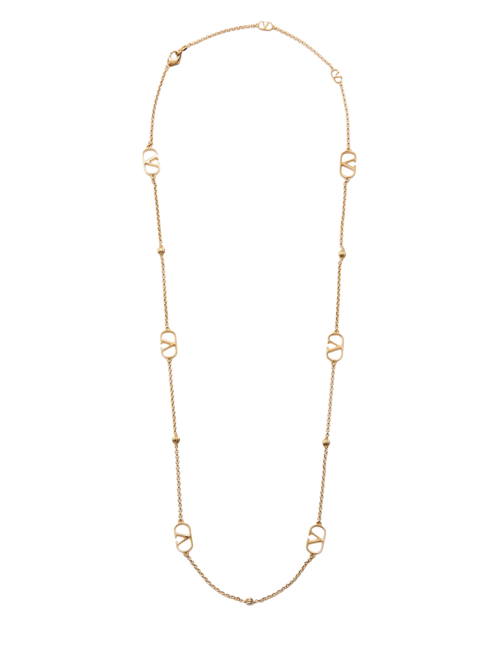 Valentino Garavani Men's VLogo Signature Metal Necklace - Gold