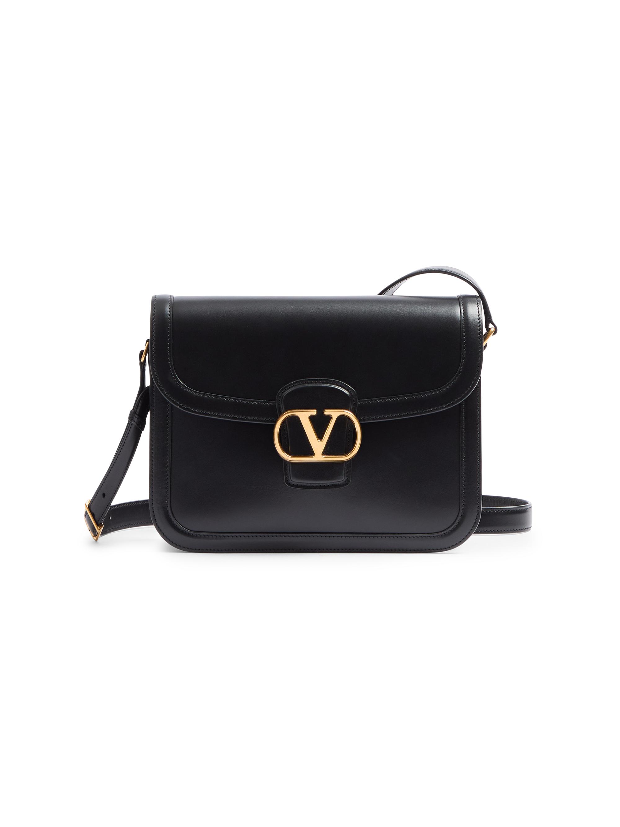 Valentino Garavani Men's 9 to 5 Smooth Calfskin Shoulder Bag - Black