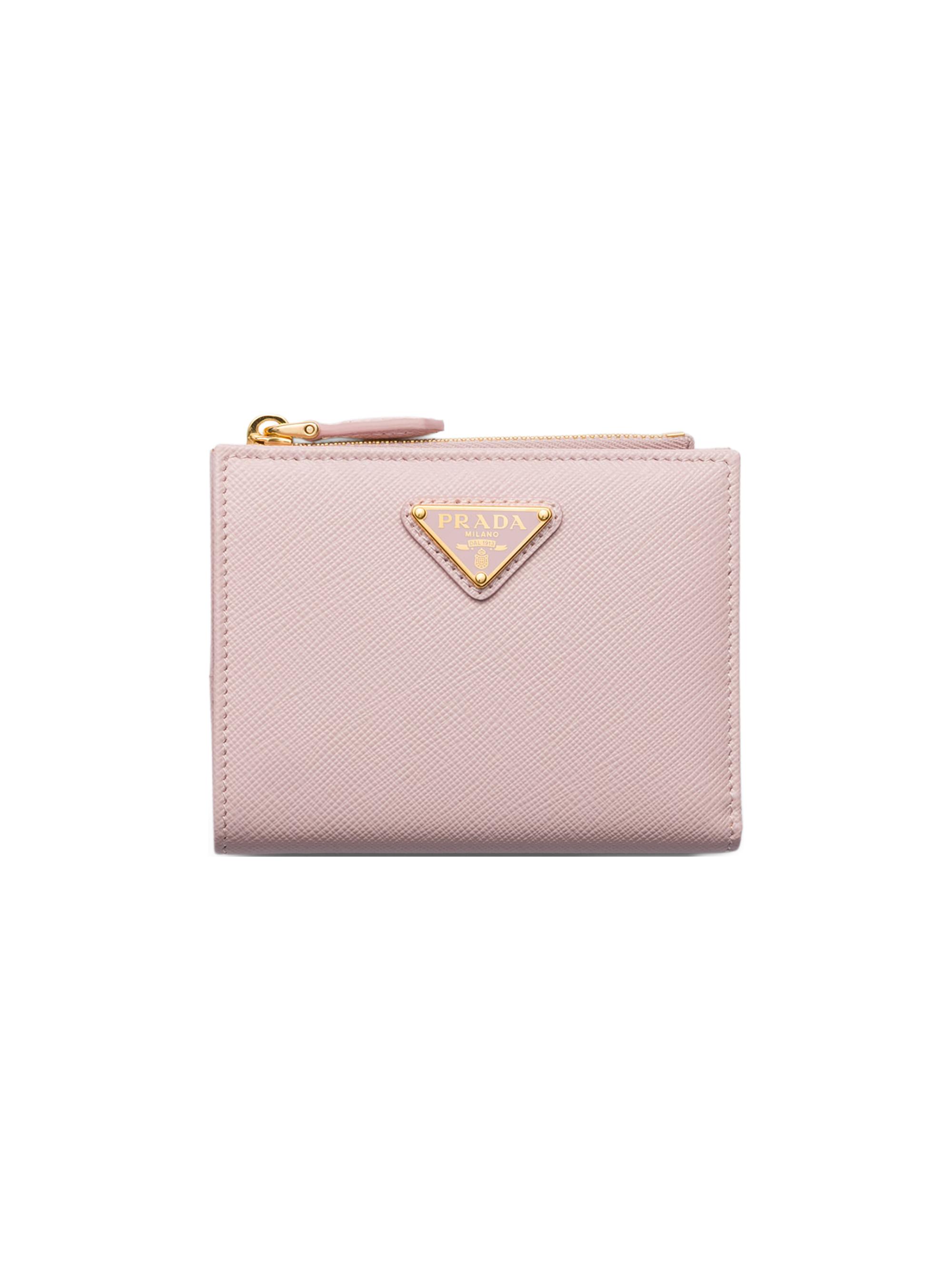 Prada Women's  Saffiano Leather Wallet - Pink