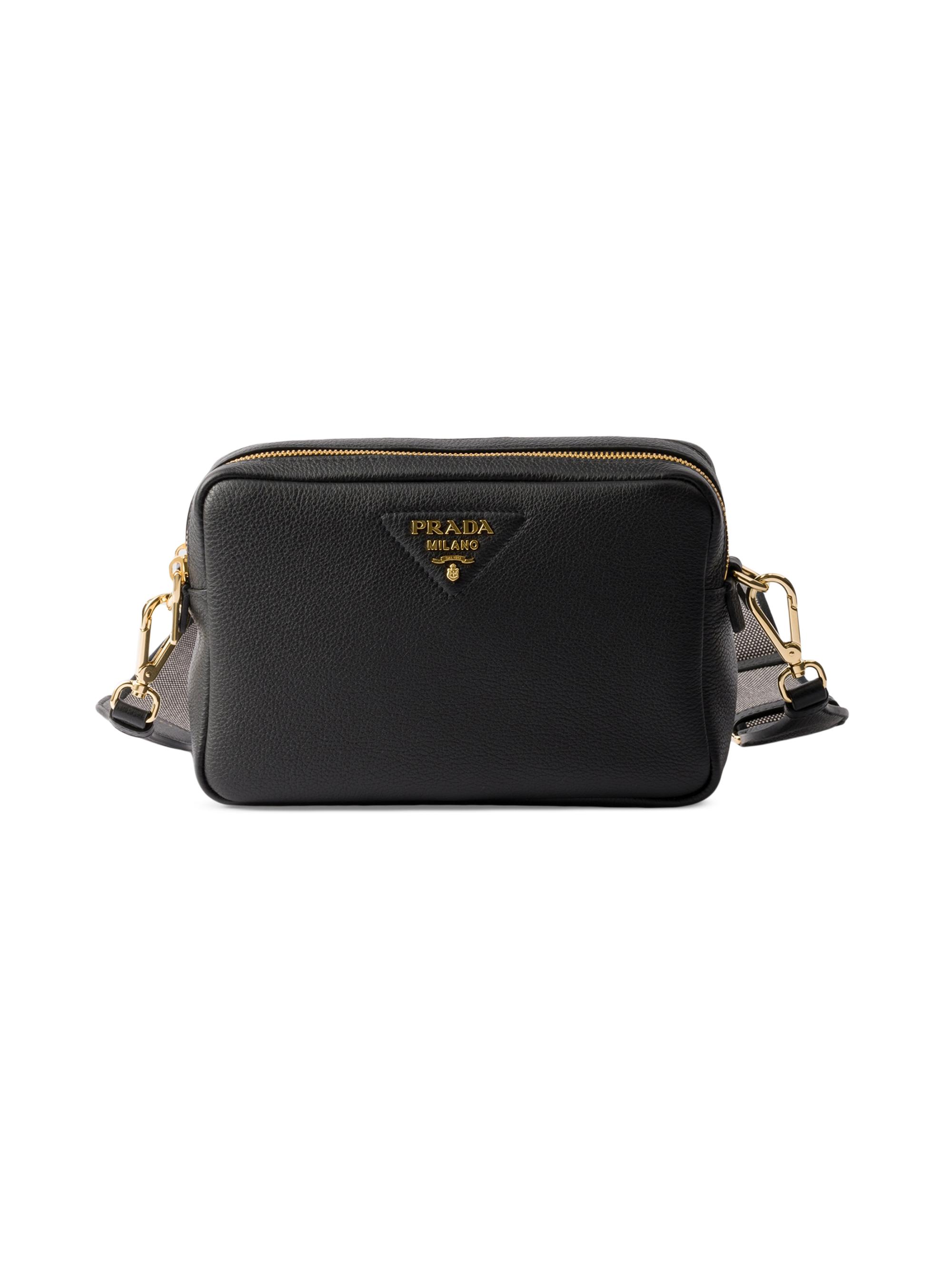 Prada Women's  Leather Shoulder Bag - Black - Women's Bags