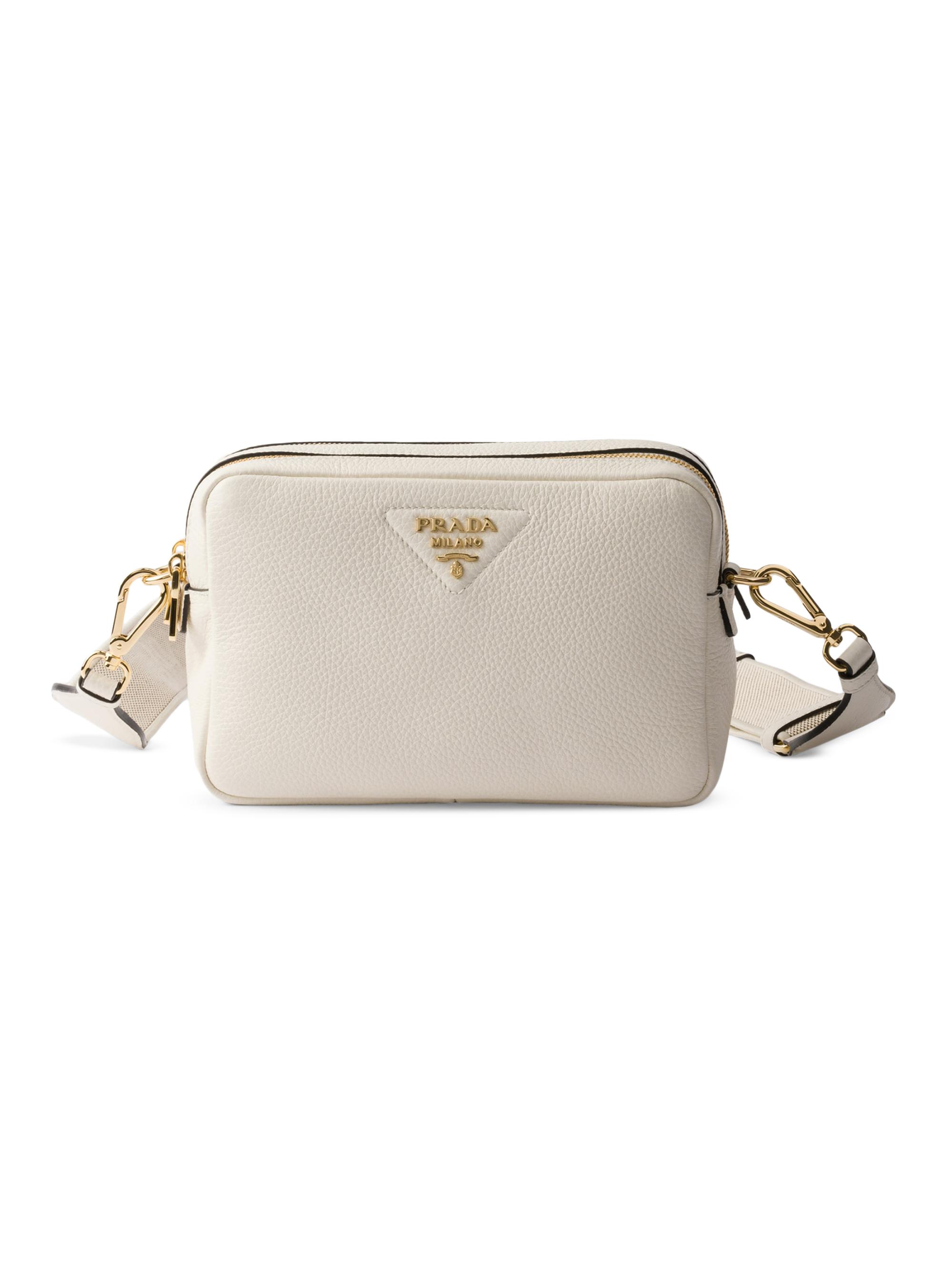 Prada Women's  Leather Shoulder Bag - White