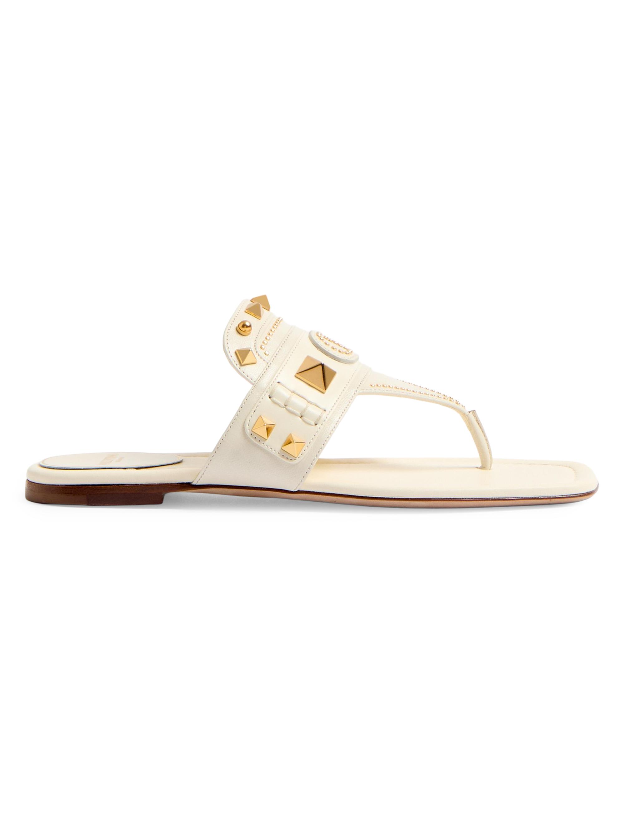 Valentino Garavani Plaster Caster Goatskin Thong Sandals | Saks